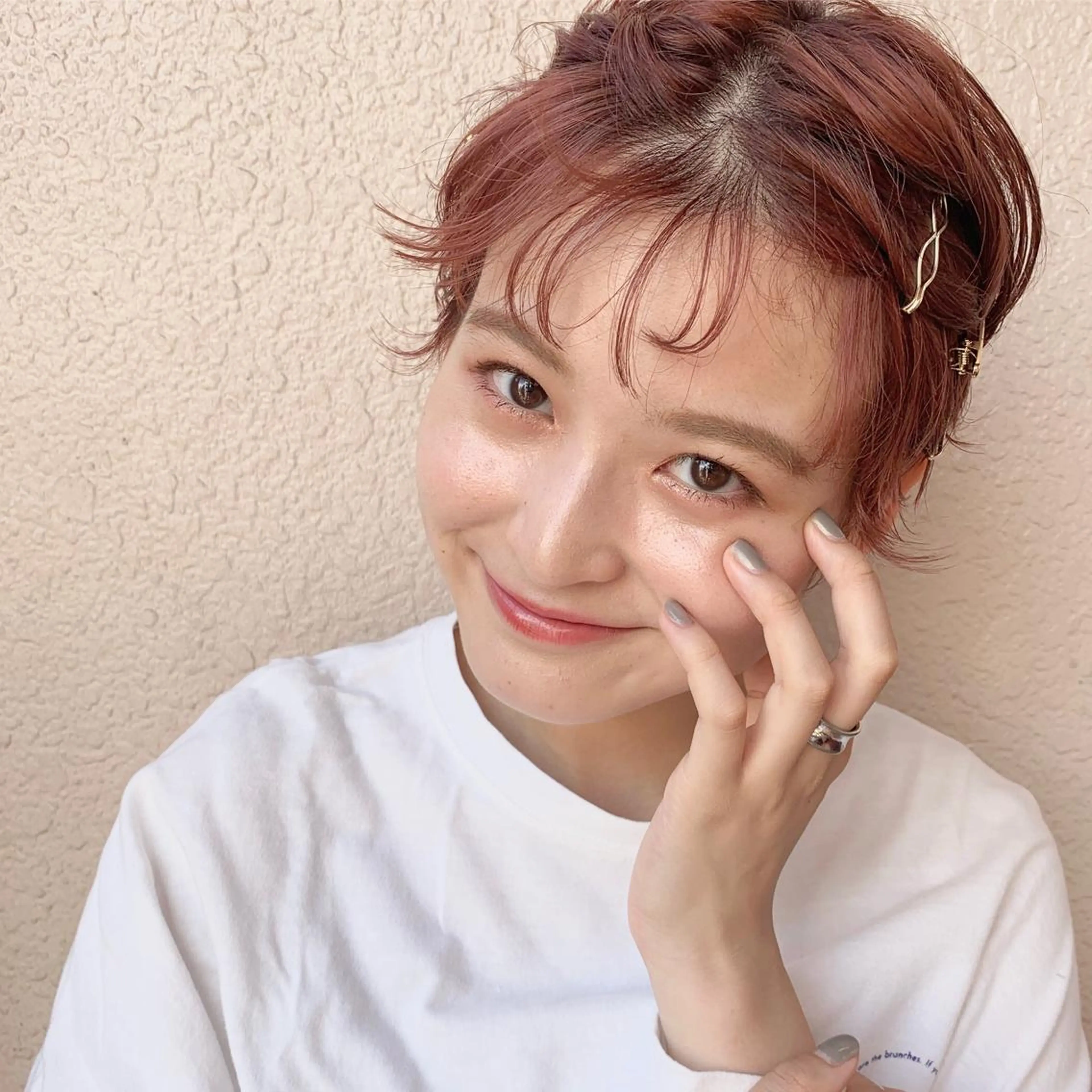 ショート カラー ヘアアレンジ 代表🎀 ふわモテ愛 され髪🩷yumiのヘアスタイル