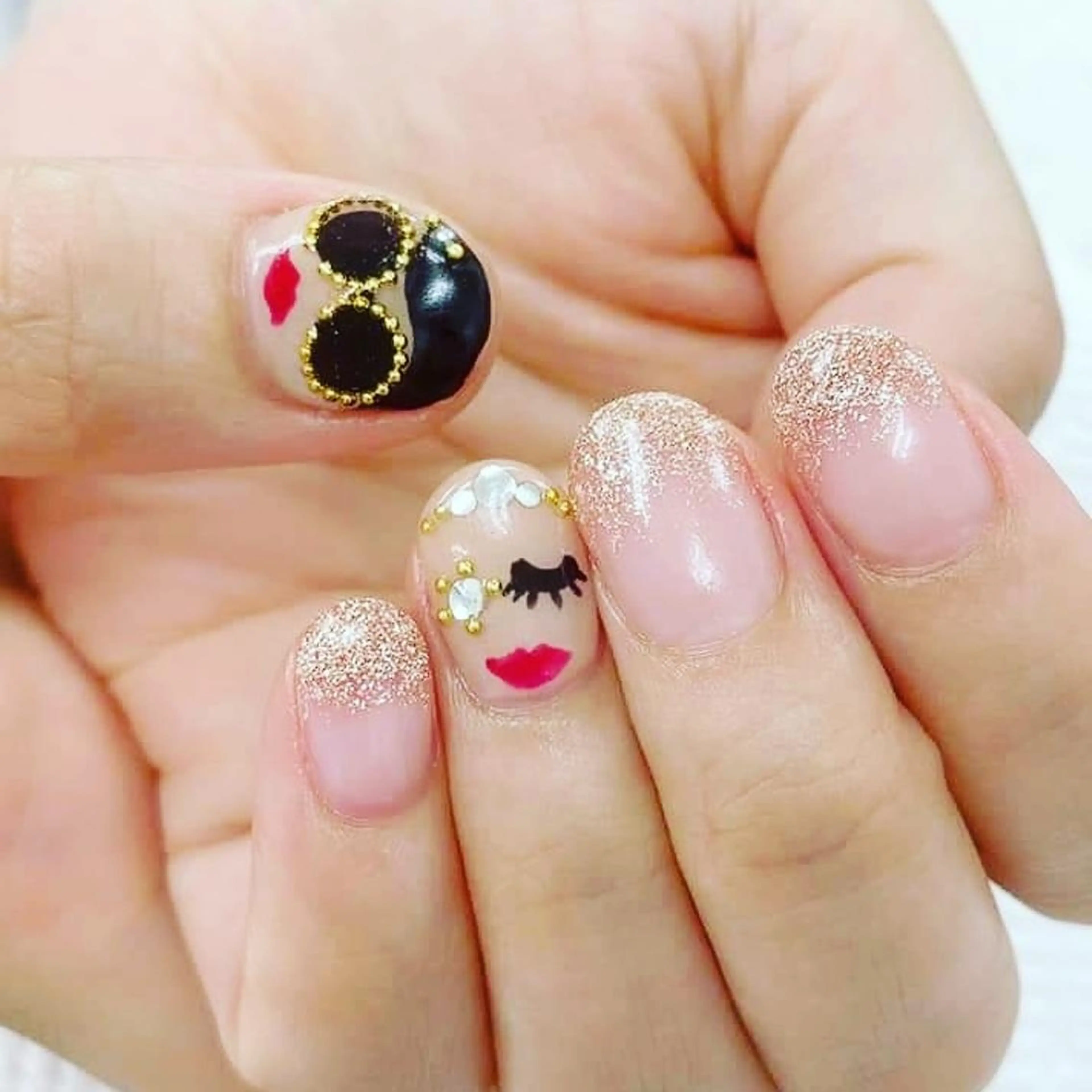 ネイル ジェルネイル ソフトジェル ハンドネイル 板倉 店長のネイルデザイン