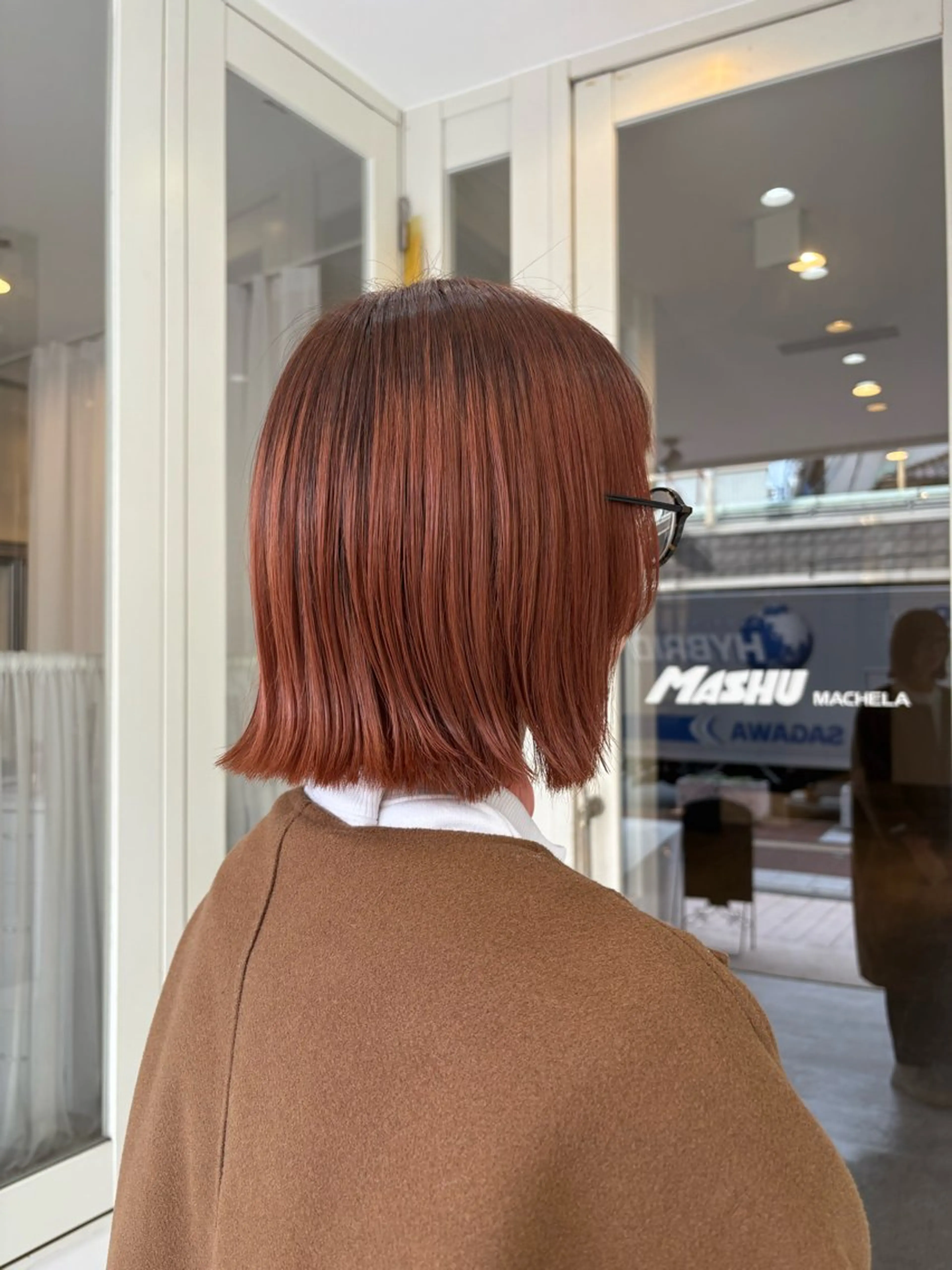 ミディアム ヘアカラー 武田玲音/カラー モデル/堀江のヘアスタイル