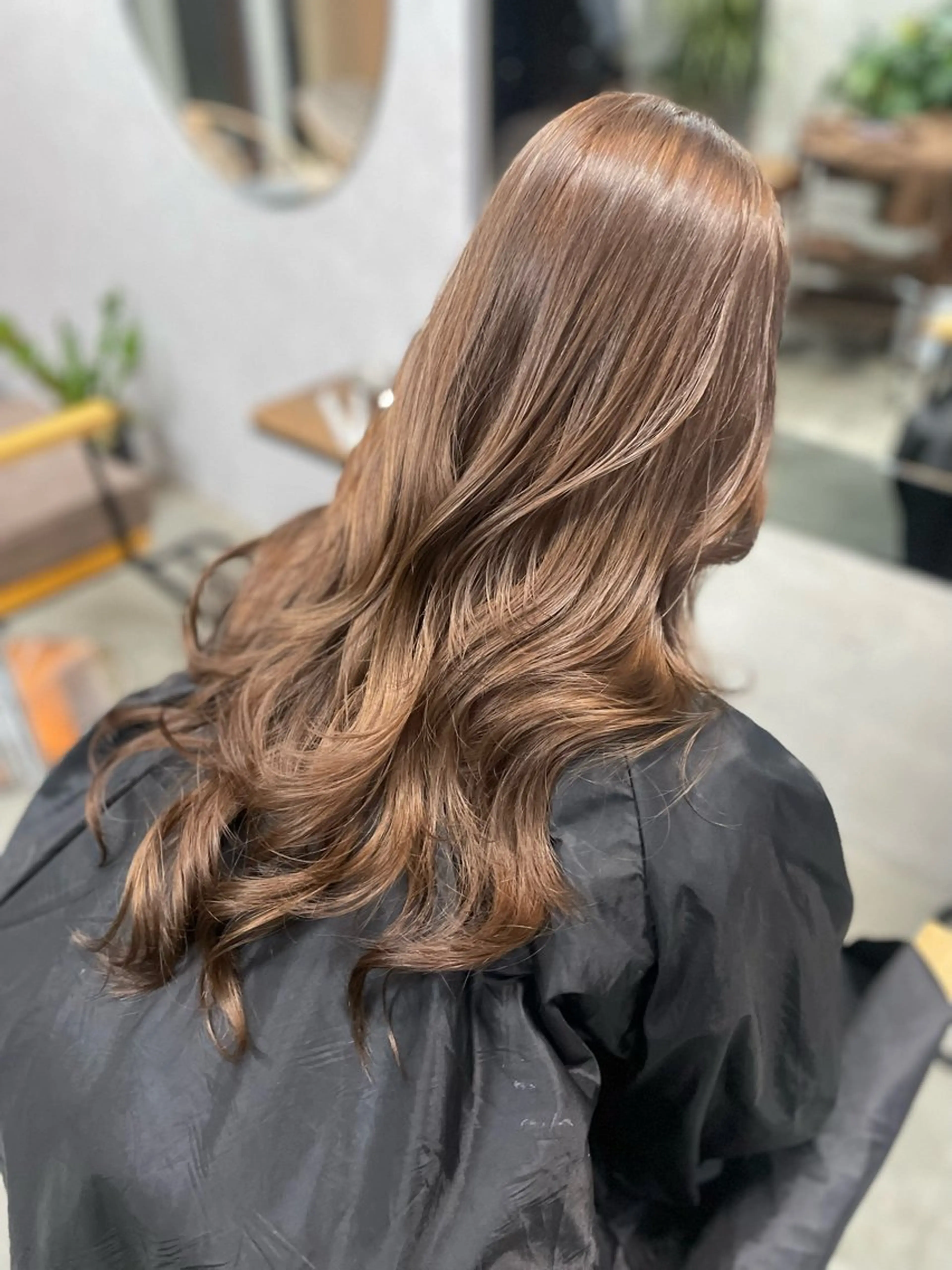 ロング カラー ベージュカラー レイヤーカット AIRI layer cut hairのヘアスタイル