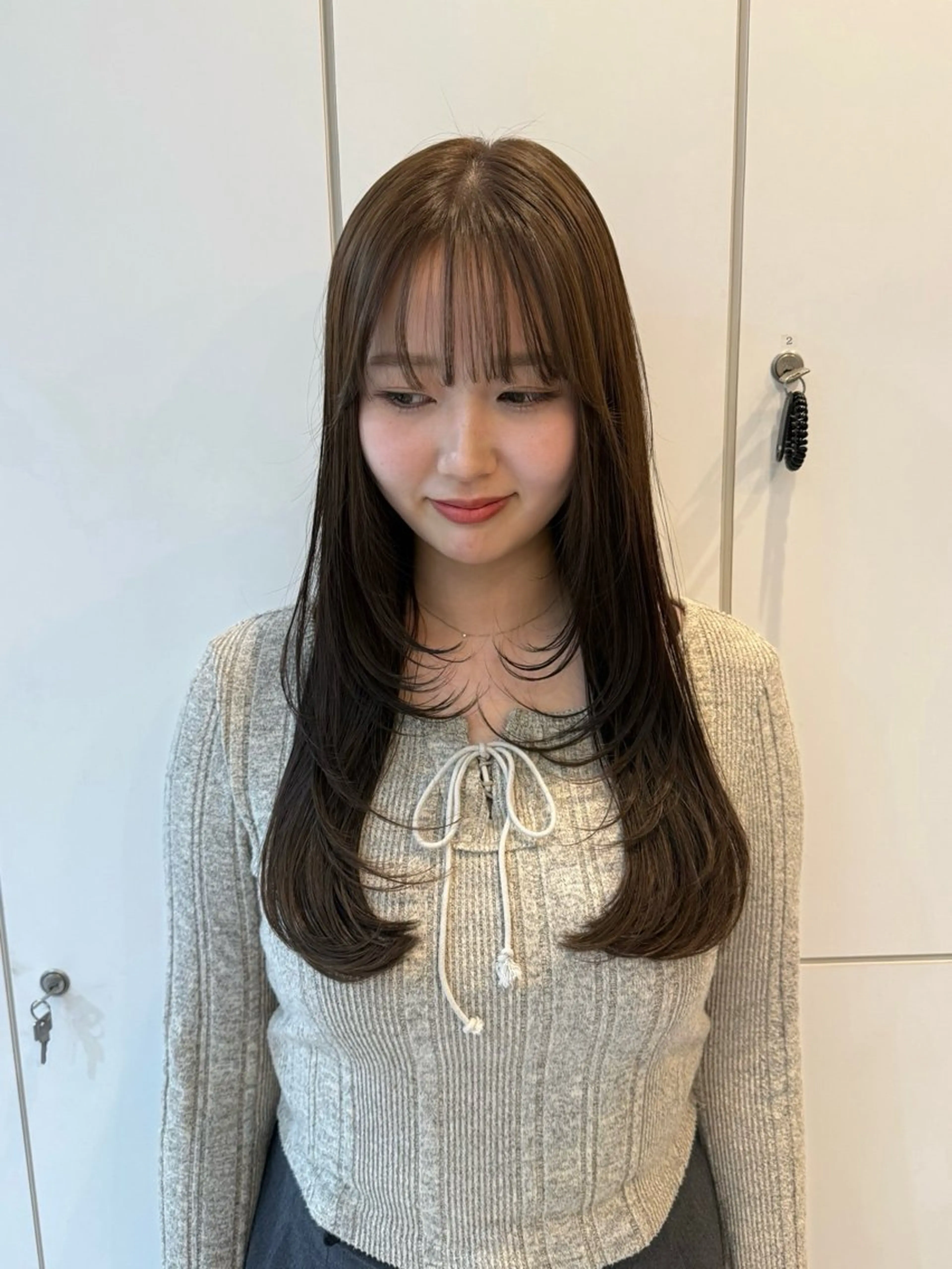 ロング カラー カット ヘアカラー neneka レイヤーカット🍀のヘアスタイル