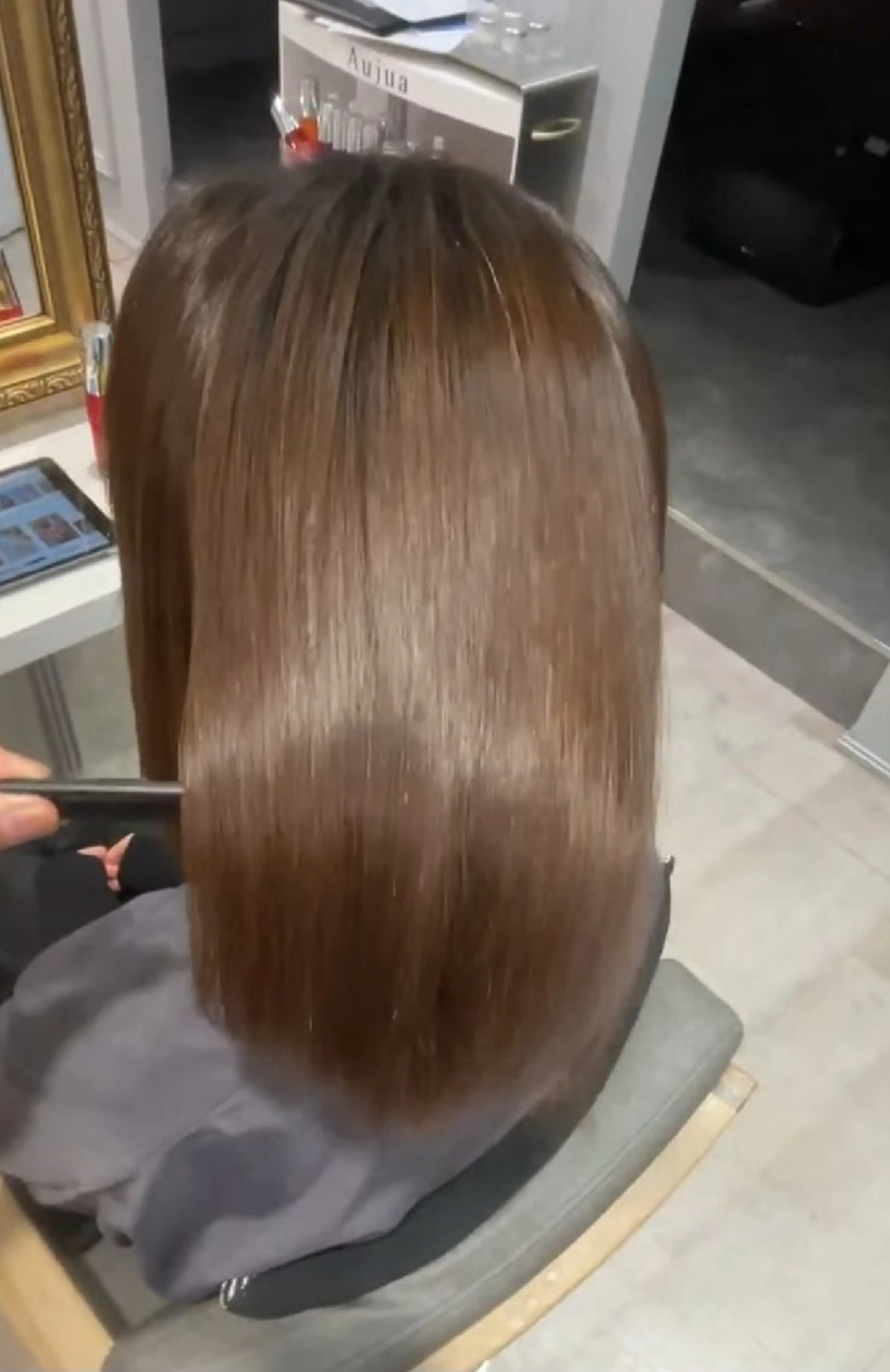 ミディアム カット 縮毛矯正 トリートメント 小黒泰佑/東銀座 /美髪特化/髪質改善のヘアスタイル