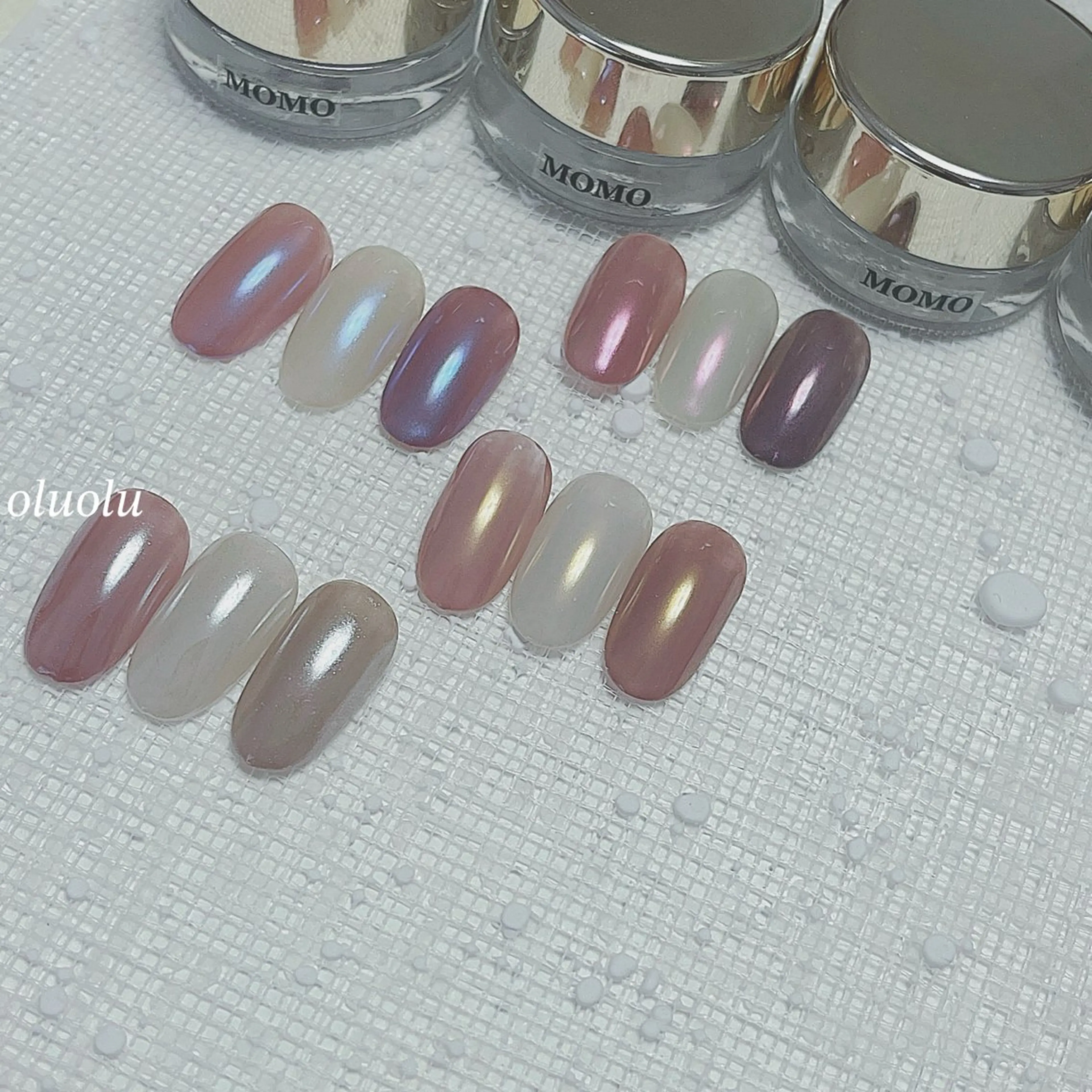 ネイル アートネイル オーロラネイル フットネイル ハンドネイル 大村 紬華のネイルデザイン