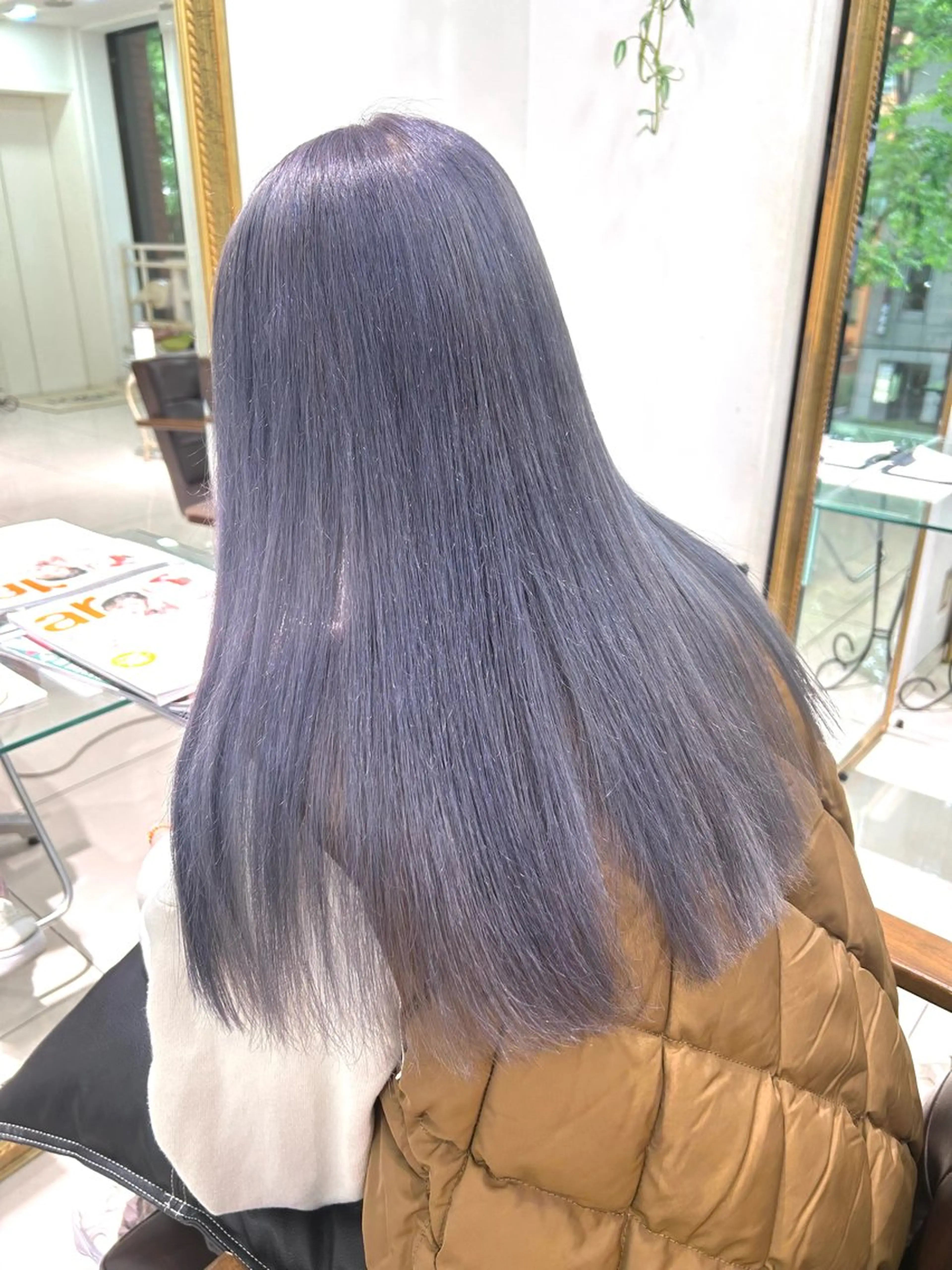 ロング カラー ヘアアレンジ ブルーカラー 透明感カラー 透明感カラー ai🫧🪞のヘアスタイル