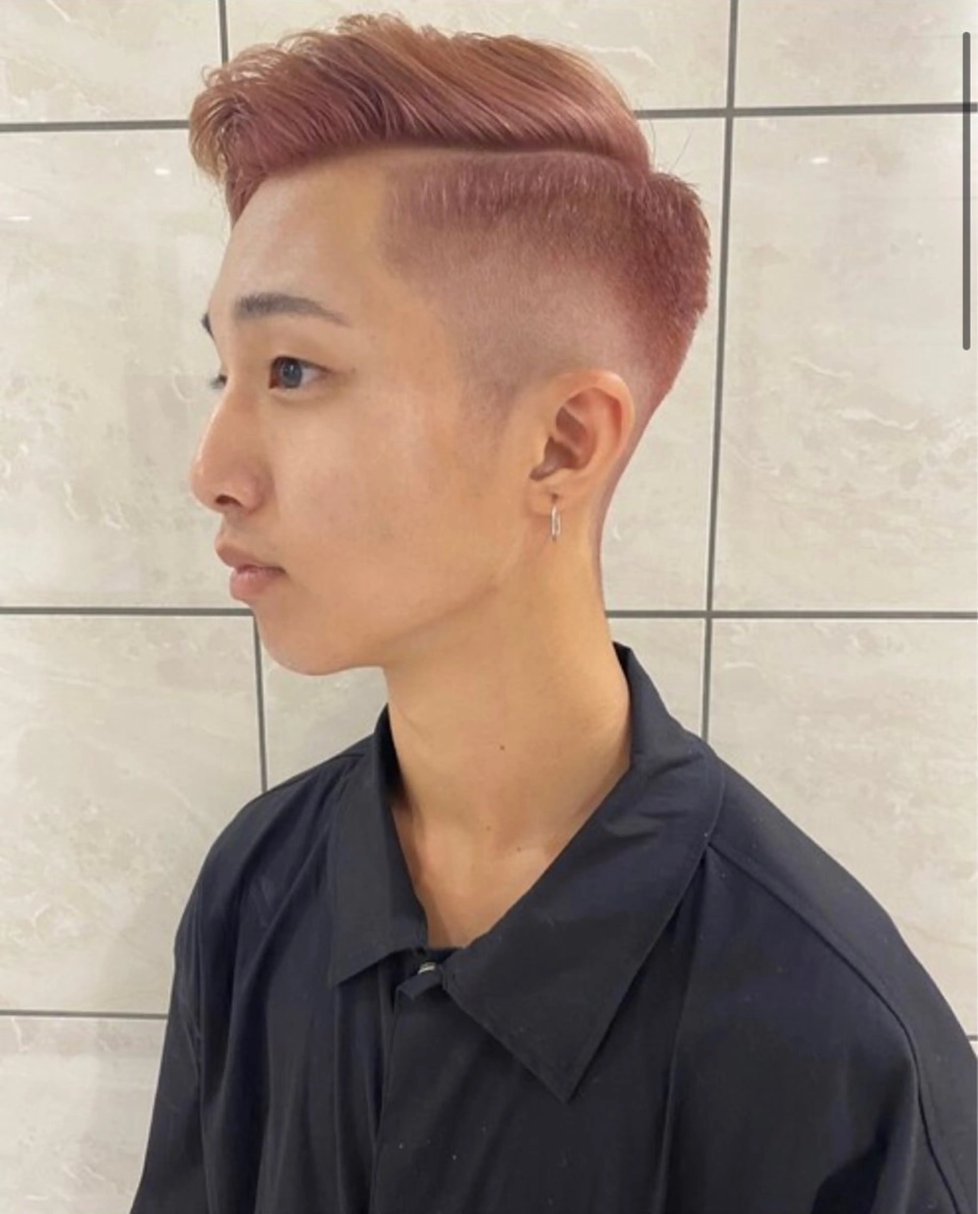 ショート カラー メンズ カット ヘアカラー 大人メンズパーマ メンズ特化　萱原大幹のヘアスタイル