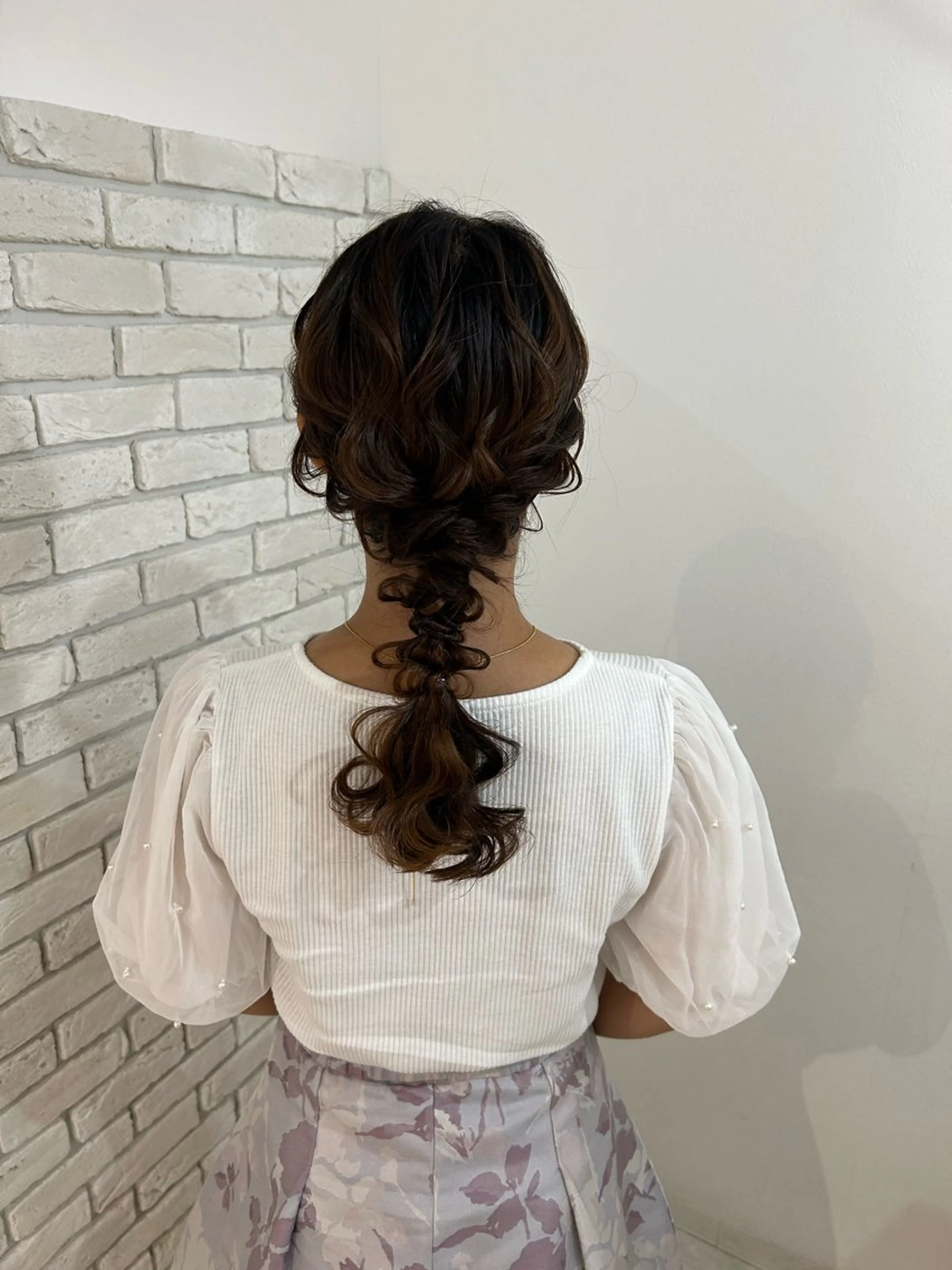 セミロング りさ/ヘアセット 無料モデル募集🎀のマツエク・マツパデザイン