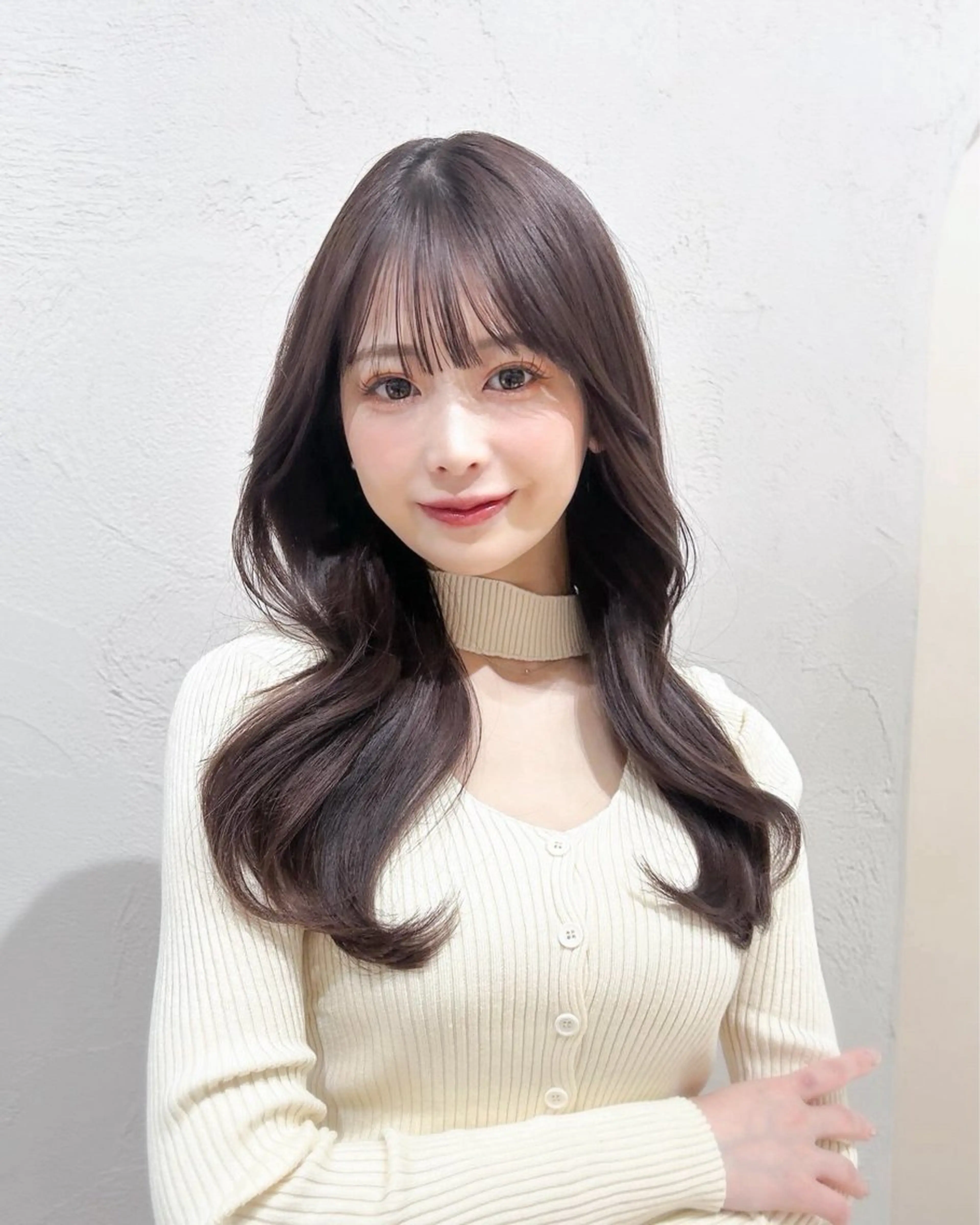 ロング カラー 透明感カラー ミディアムヘア Chifumiのヘアスタイル