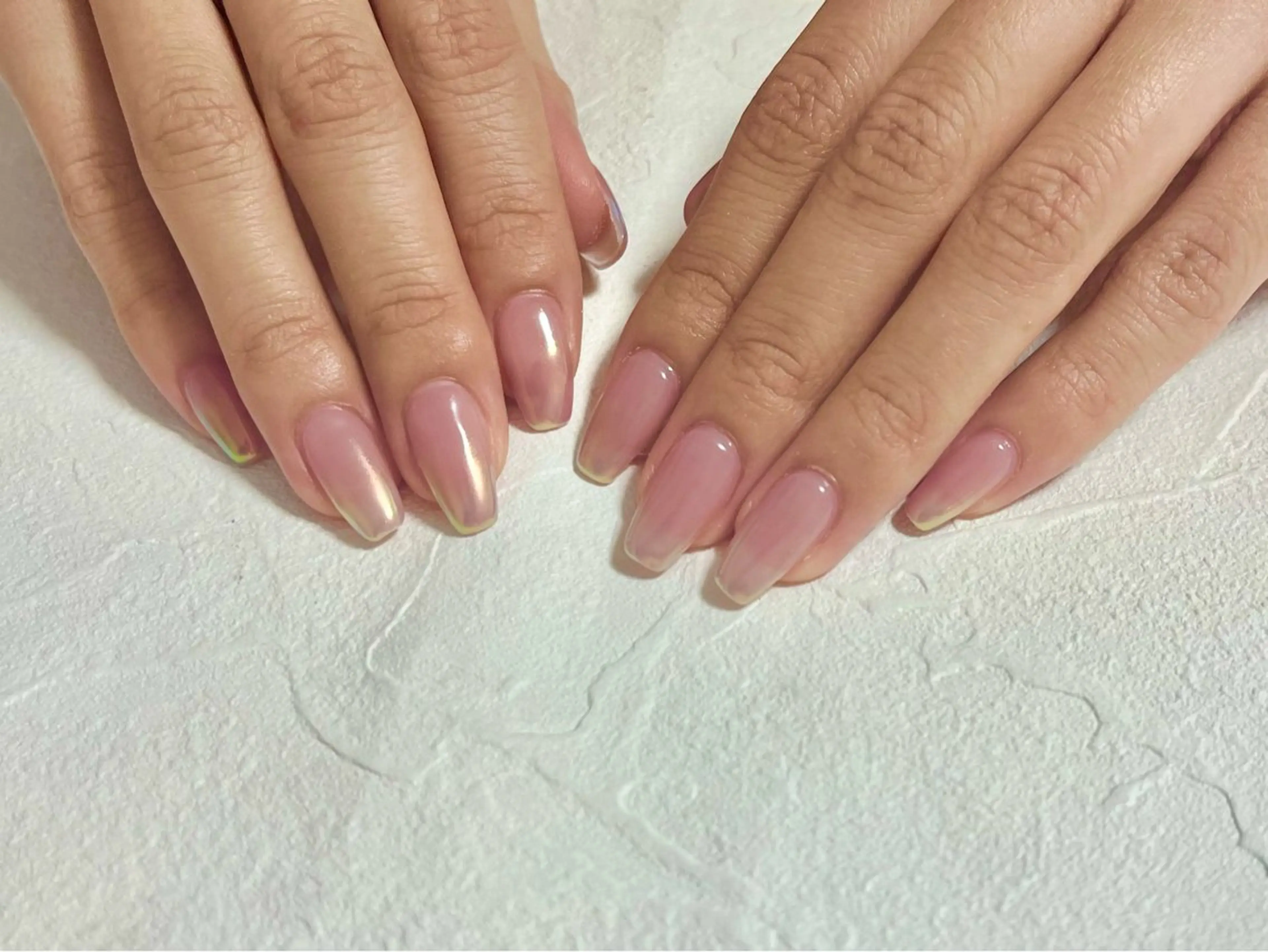 ネイル オーロラネイル フットネイル フレンチネイル ジェルネイル グラデーション kikinail 溝の口のネイルデザイン