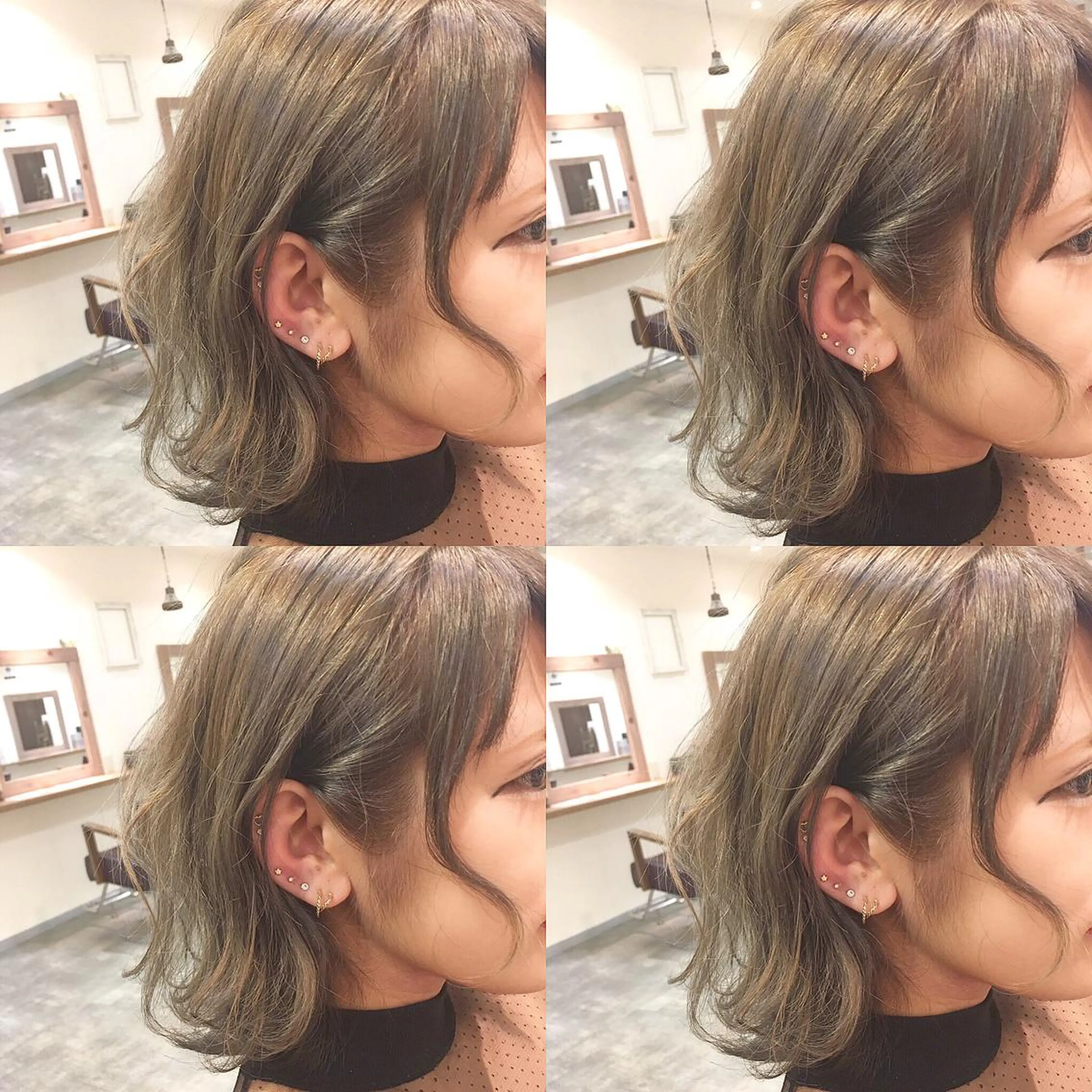 ショート カラー ベージュカラー ブリーチ イルミナカラー hair salon Ranun髪質改善のヘアスタイル