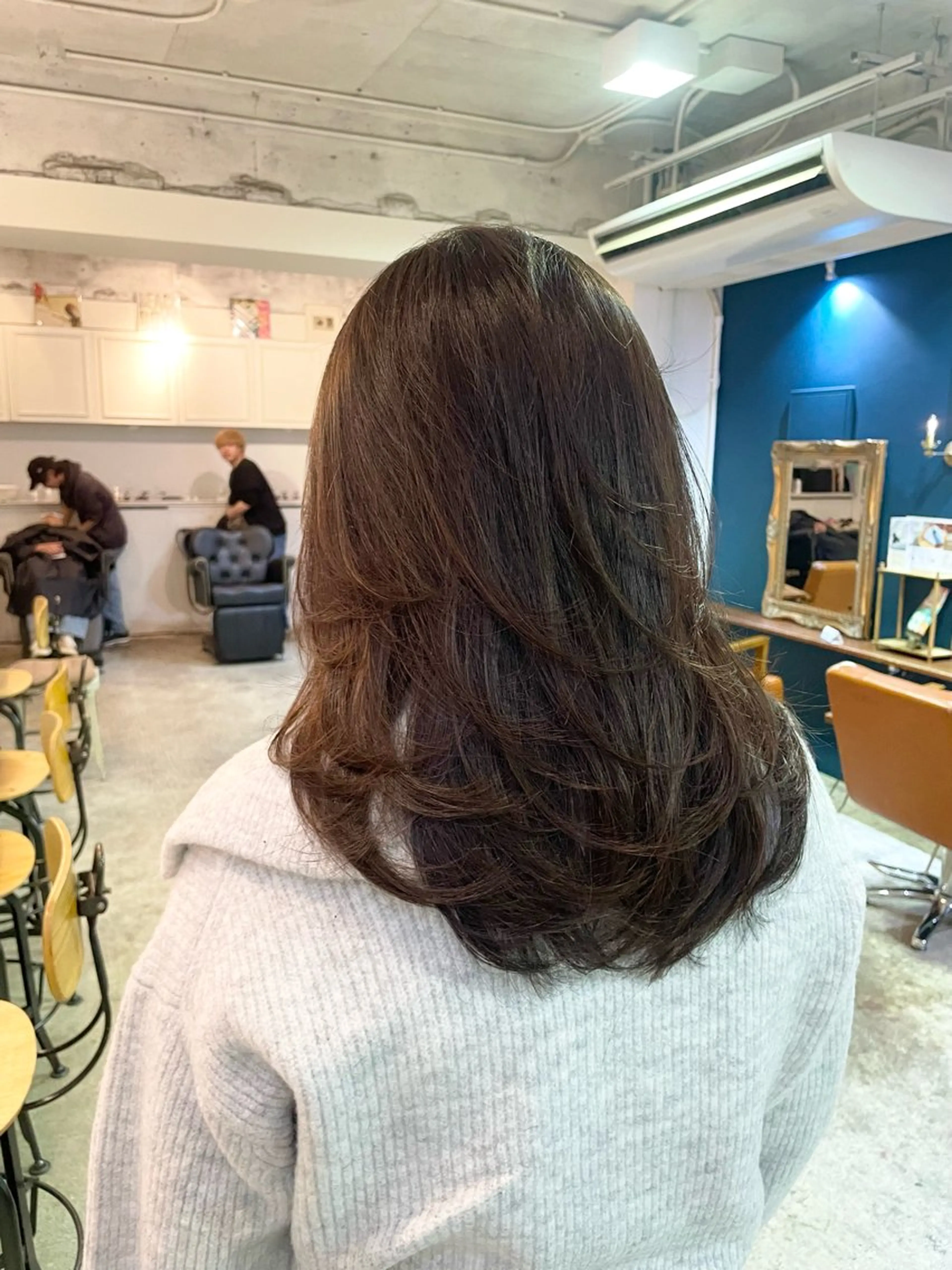 ロング カラー ヘアアレンジ ブラウンカラー レイヤーカット カット ヘアカラー トリートメント 山崎 澪 レイヤーカット/大宮のヘアスタイル