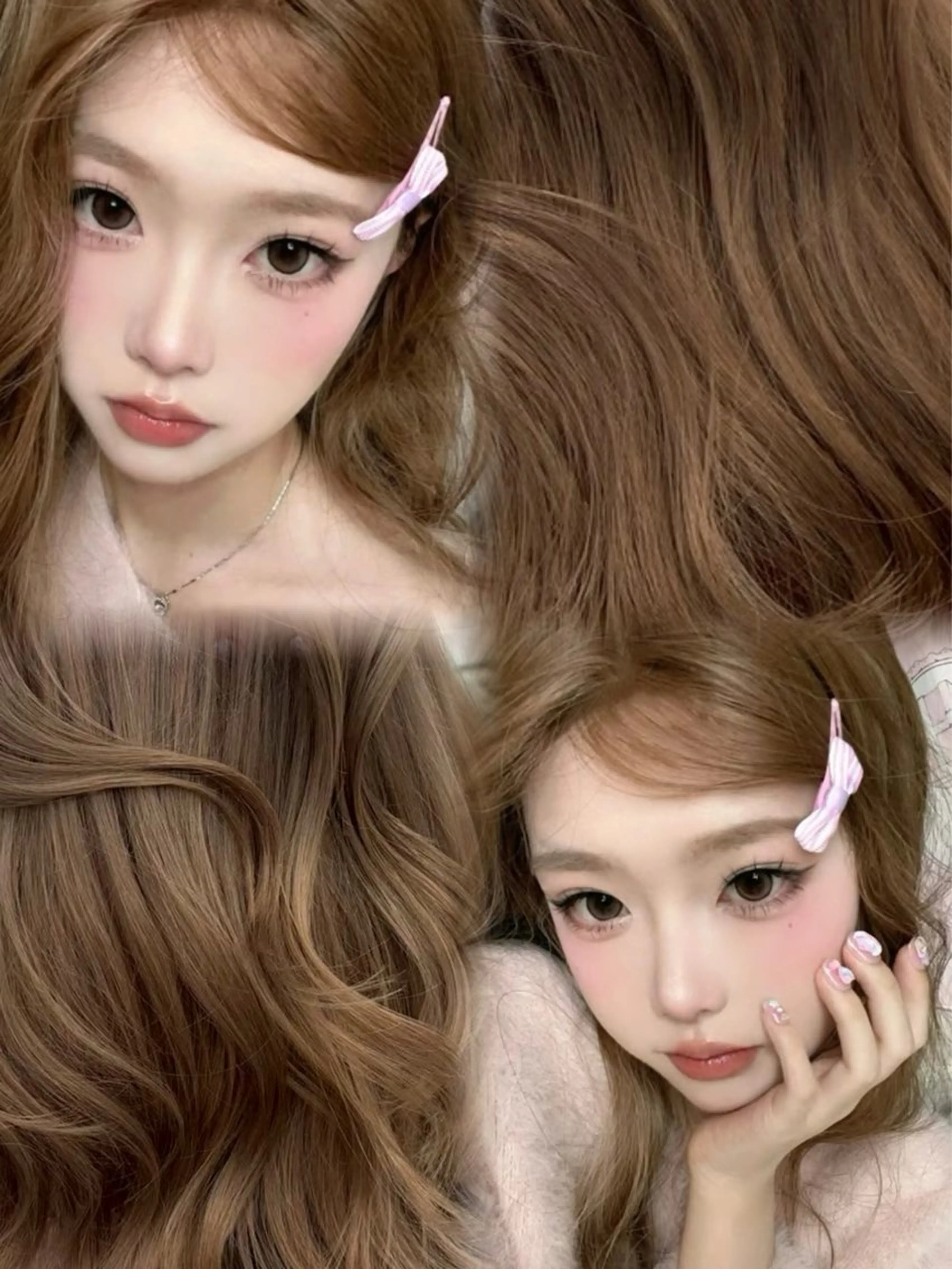 カラー ブリーチなし🫧韓国 🫧HANA🫧のヘアスタイル