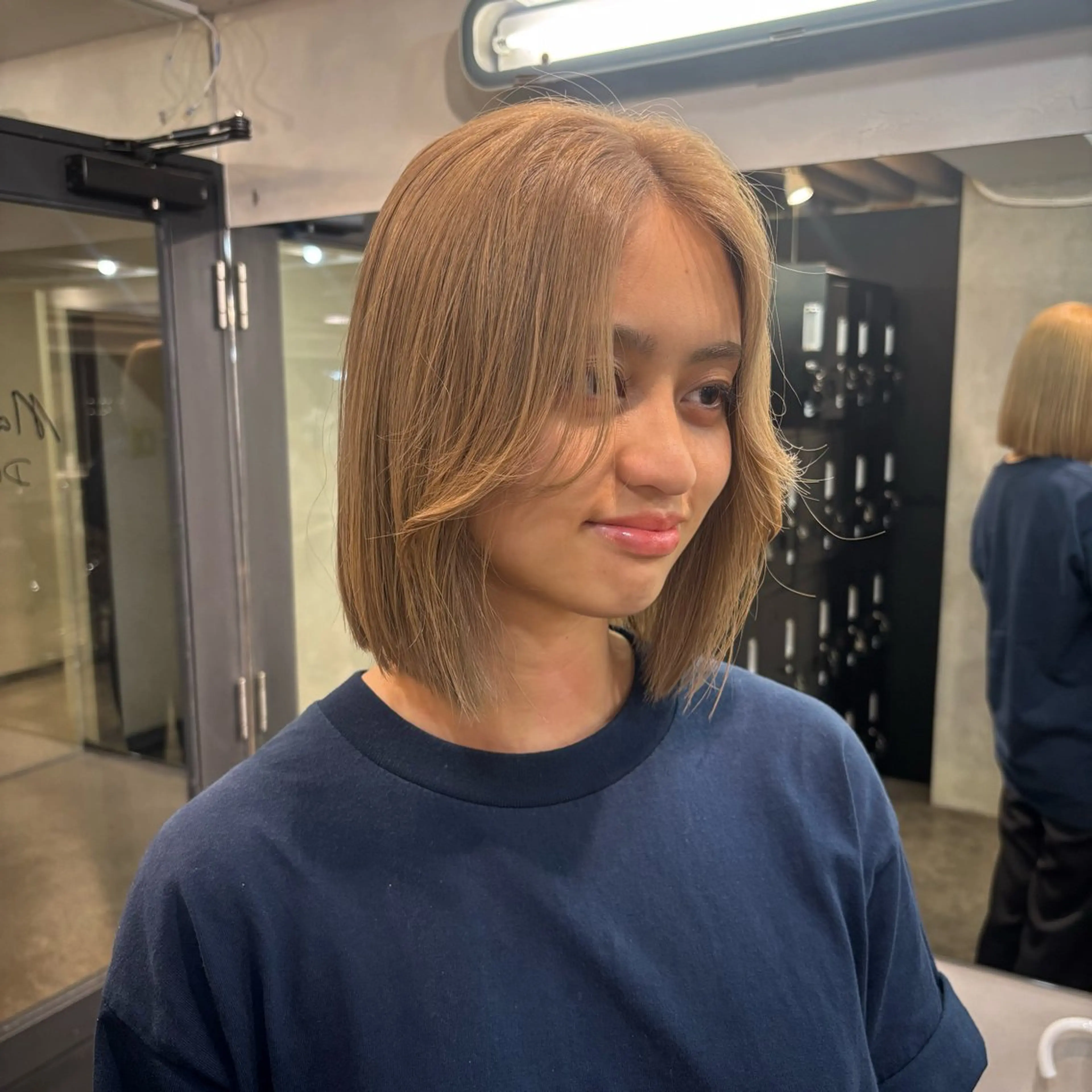 ミディアム カラー ヘアアレンジ ヘアカラー トリートメント 🎀暖色/ベージュ× ハイトーン💫りののヘアスタイル