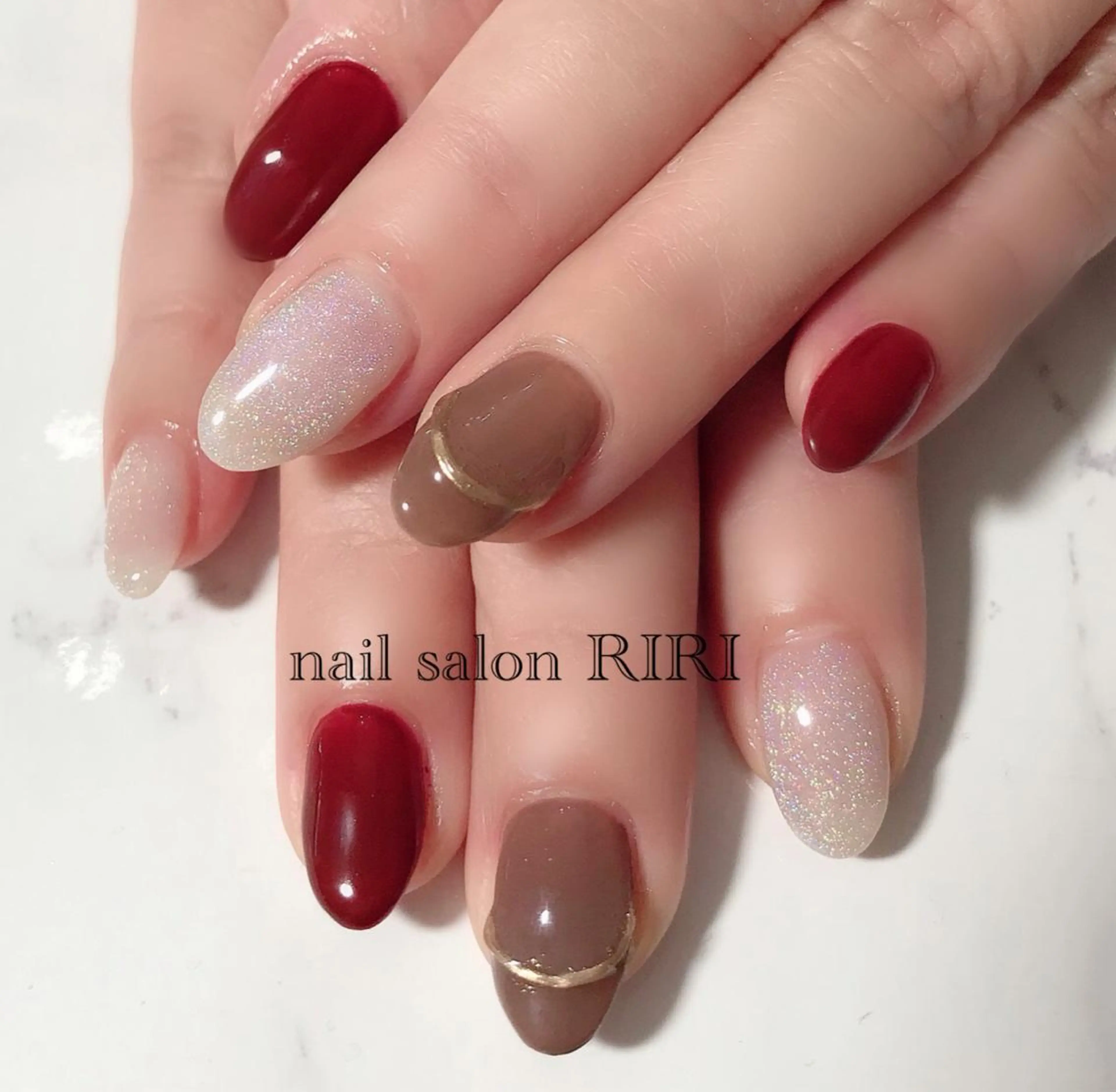 ネイル アートネイル マグネットネイル ミラーネイル private  nail  salon RIRI所属・RIRI リリのネイルデザイン
