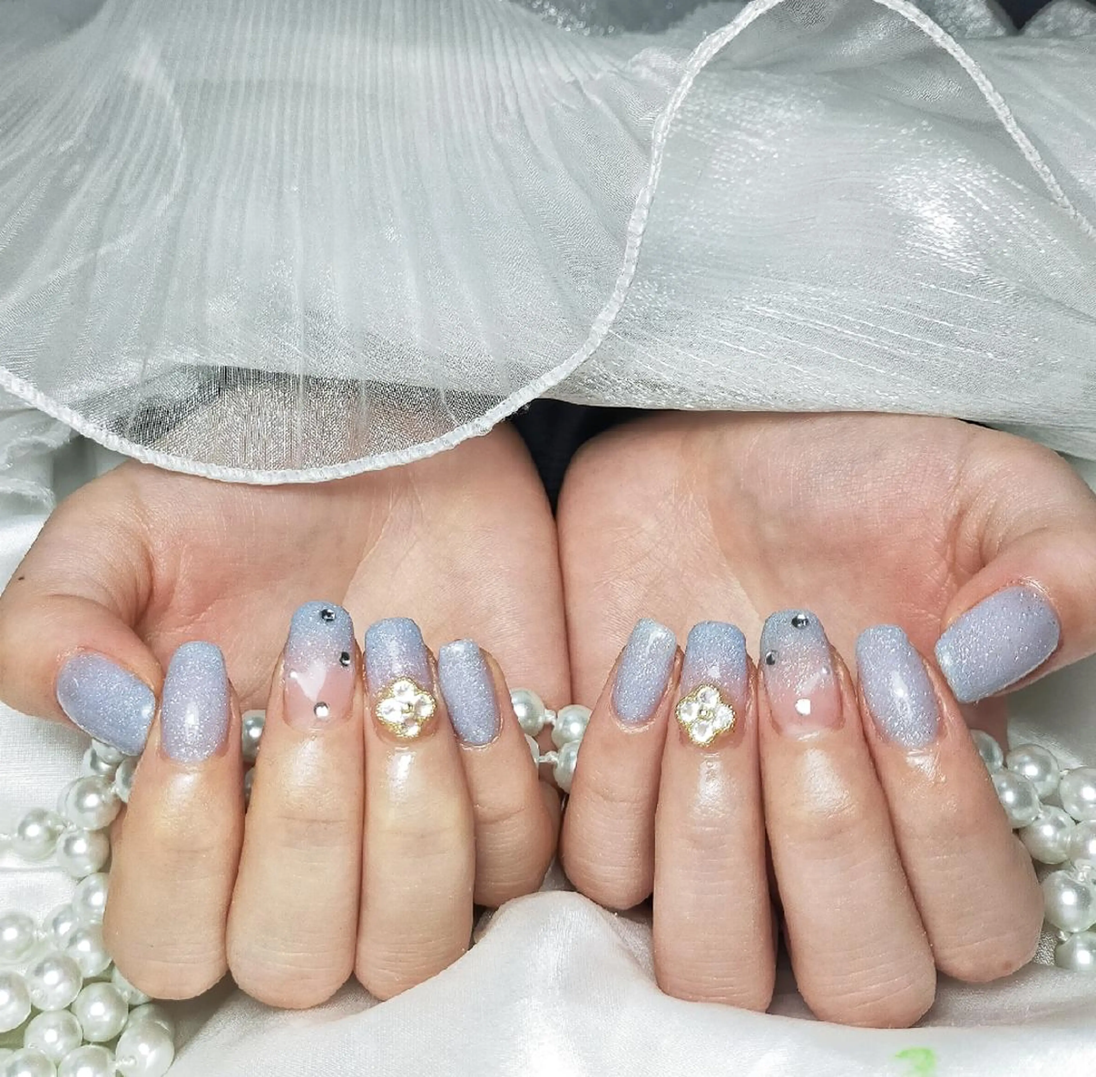 🎀大人気NO.2【Hand】持ち込みデザイン100分やり放題6980（アートし、大きいパーツ4本程度）🎀の写真