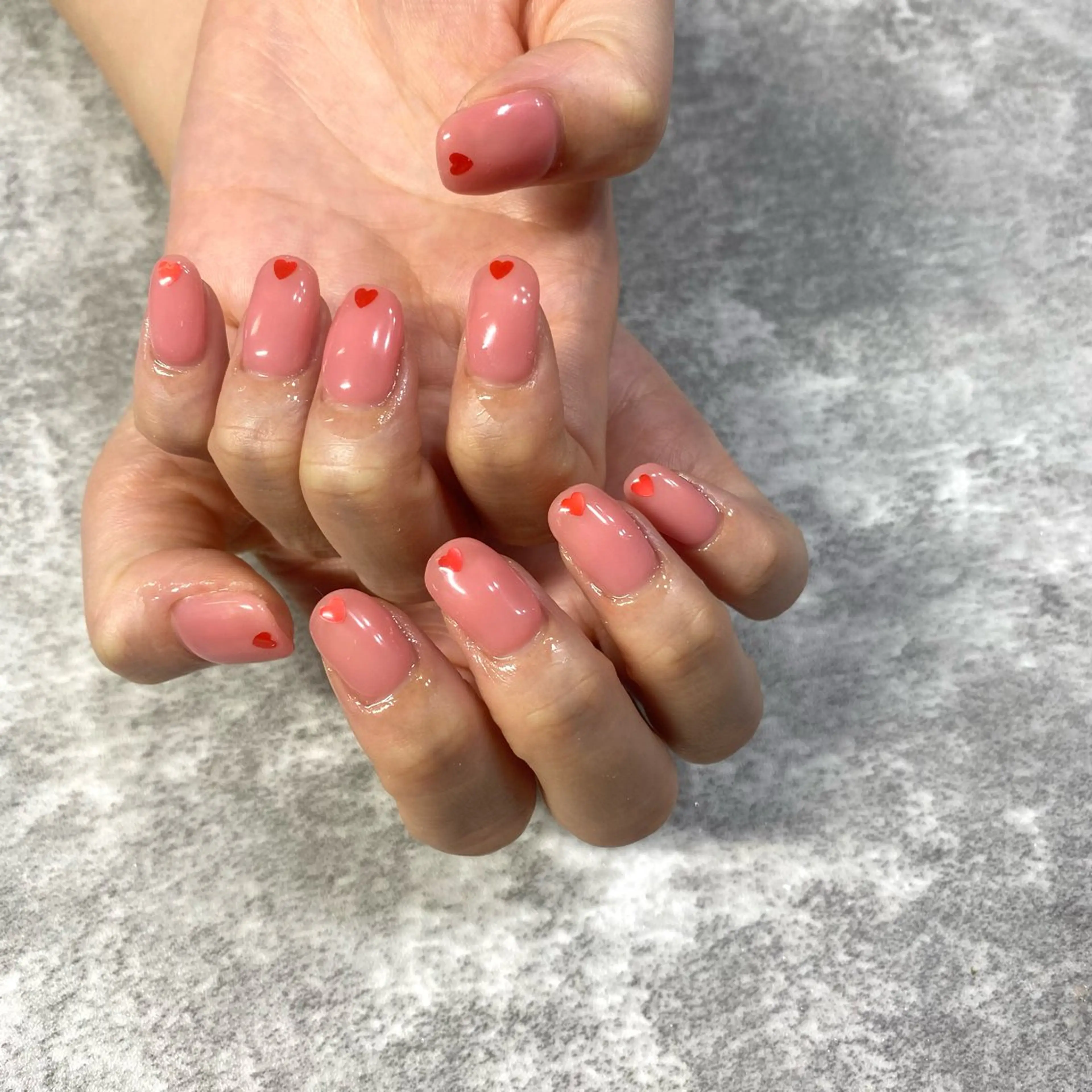 ネイル ハート ハンドネイル ★Rinail... .のネイルデザイン