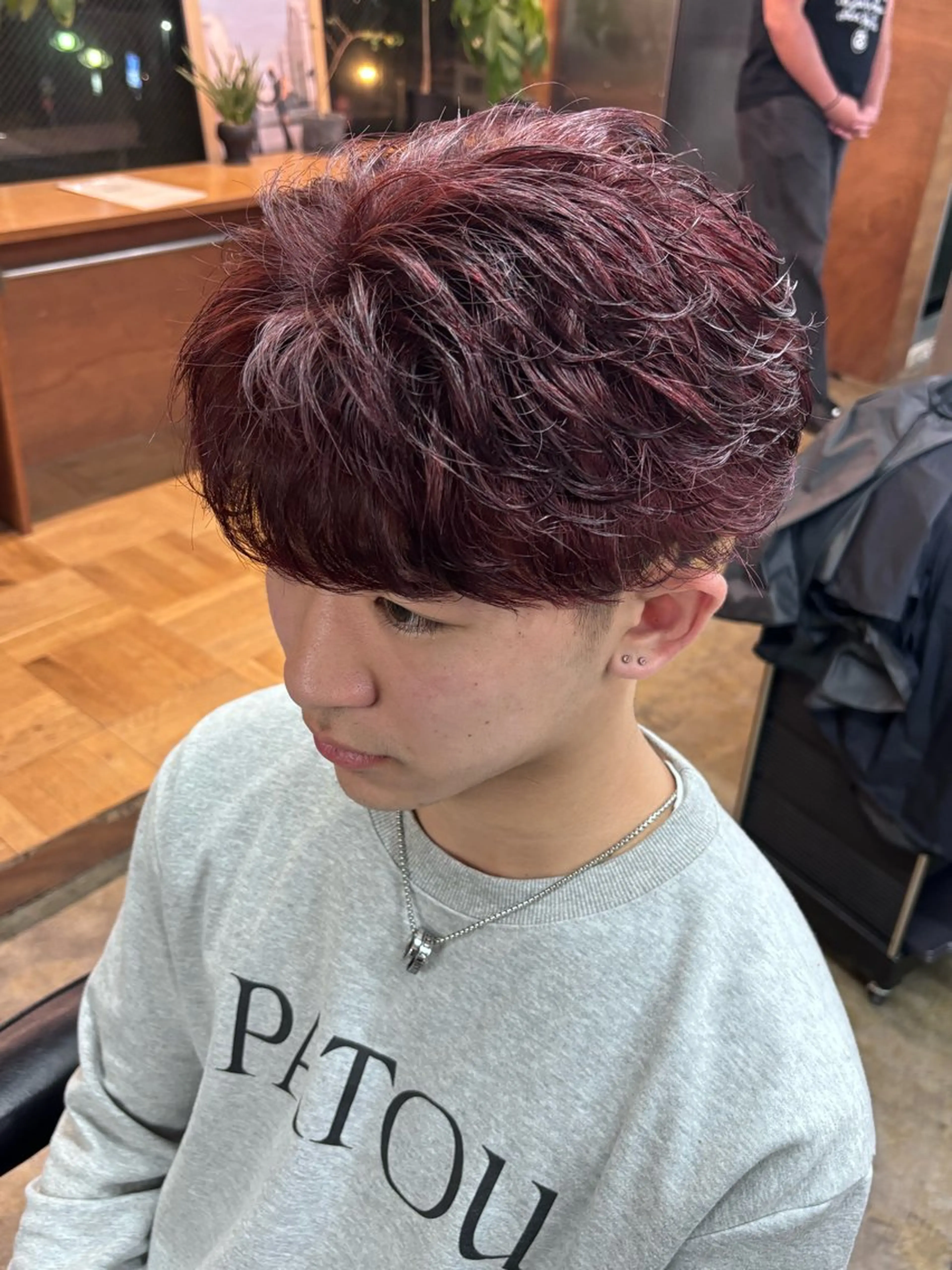 パーマ メンズ ヘアカラー 土岐 仁/メンズ専門 パーマ特化美容師🌀のヘアスタイル