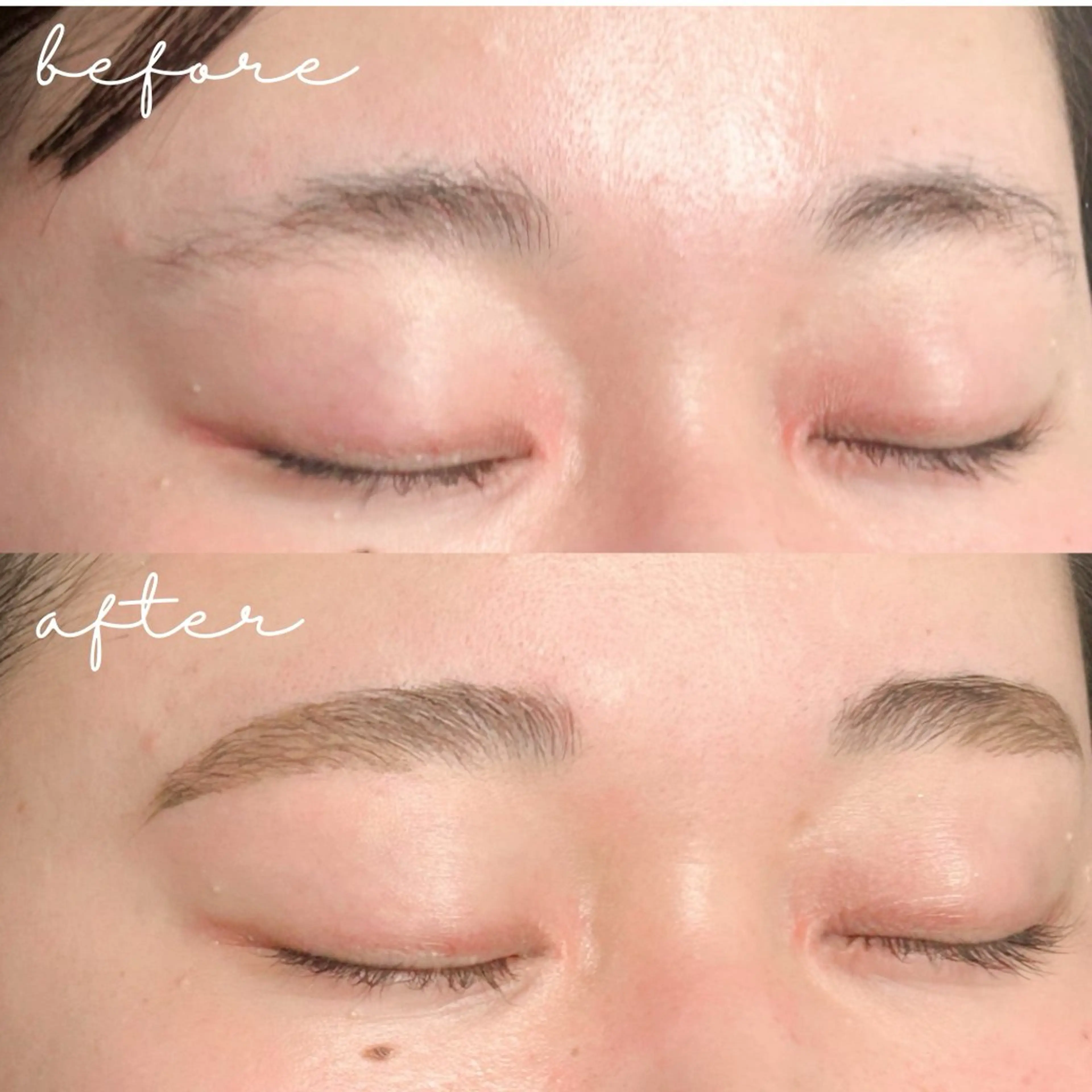 メンズ アイブロウ ハリウッドブロウリフト 眉毛ワックス脱毛 眉毛&フェイス WAX専門ハルヒラリの眉毛・アイブロウイメージ