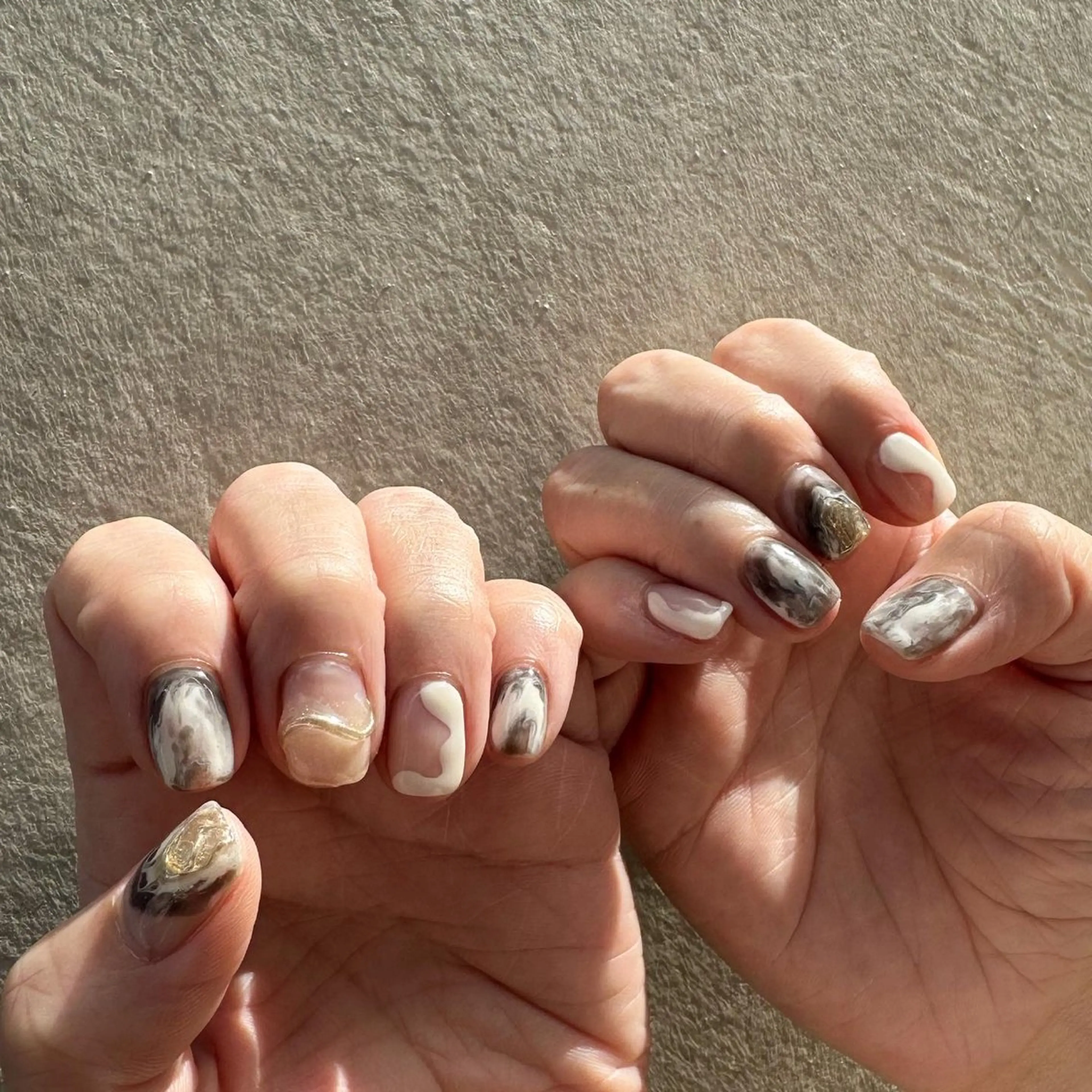 ネイル クリアネイル 氷ネイル・うるうるネイル 韓国ネイル ミラーネイル ニュアンスネイル 🪞KAPE NAIL 🪞のネイルデザイン