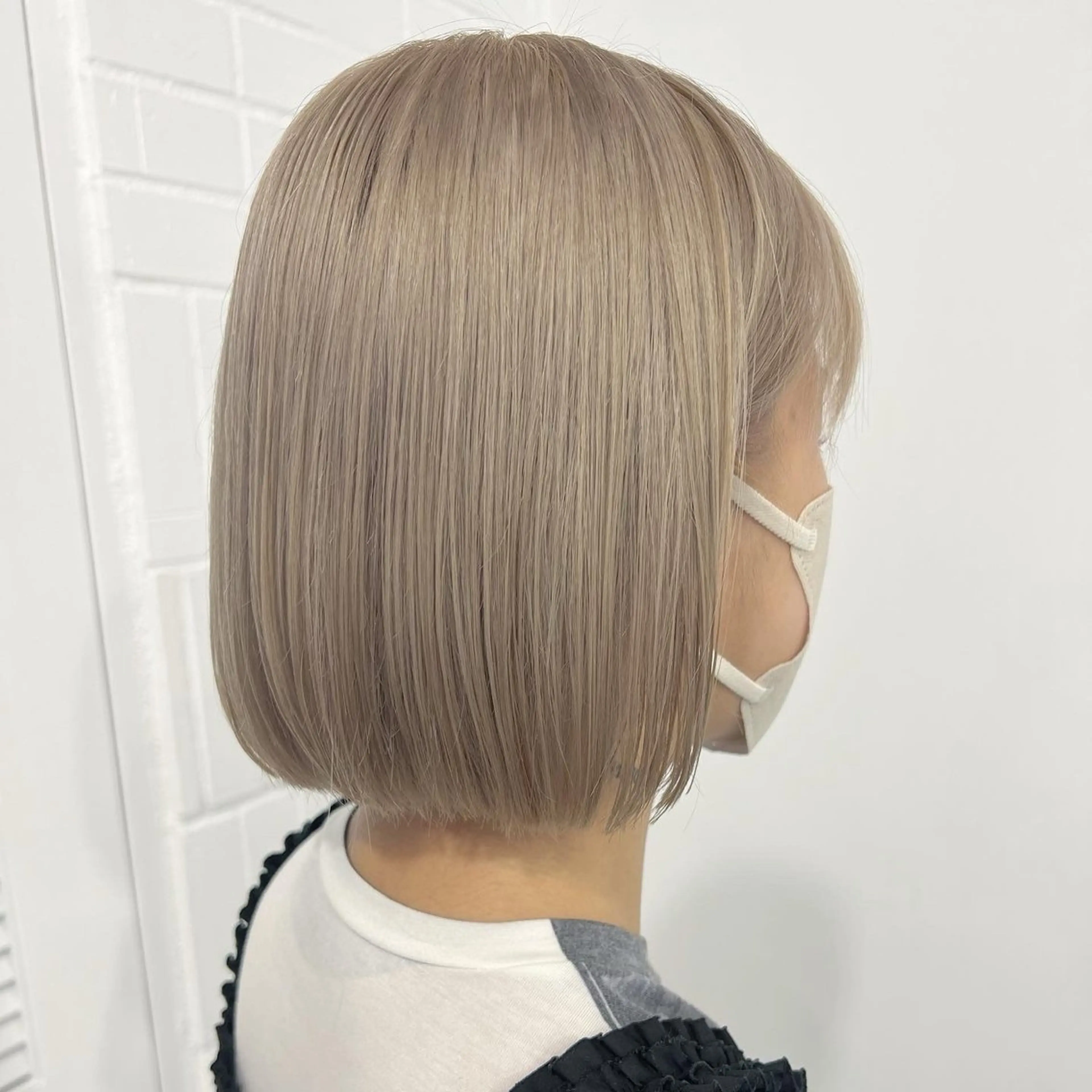 ショート カラー カット ヘアカラー トリートメント ダブルカラー寒色系 ボリューム改善ハヤトのヘアスタイル