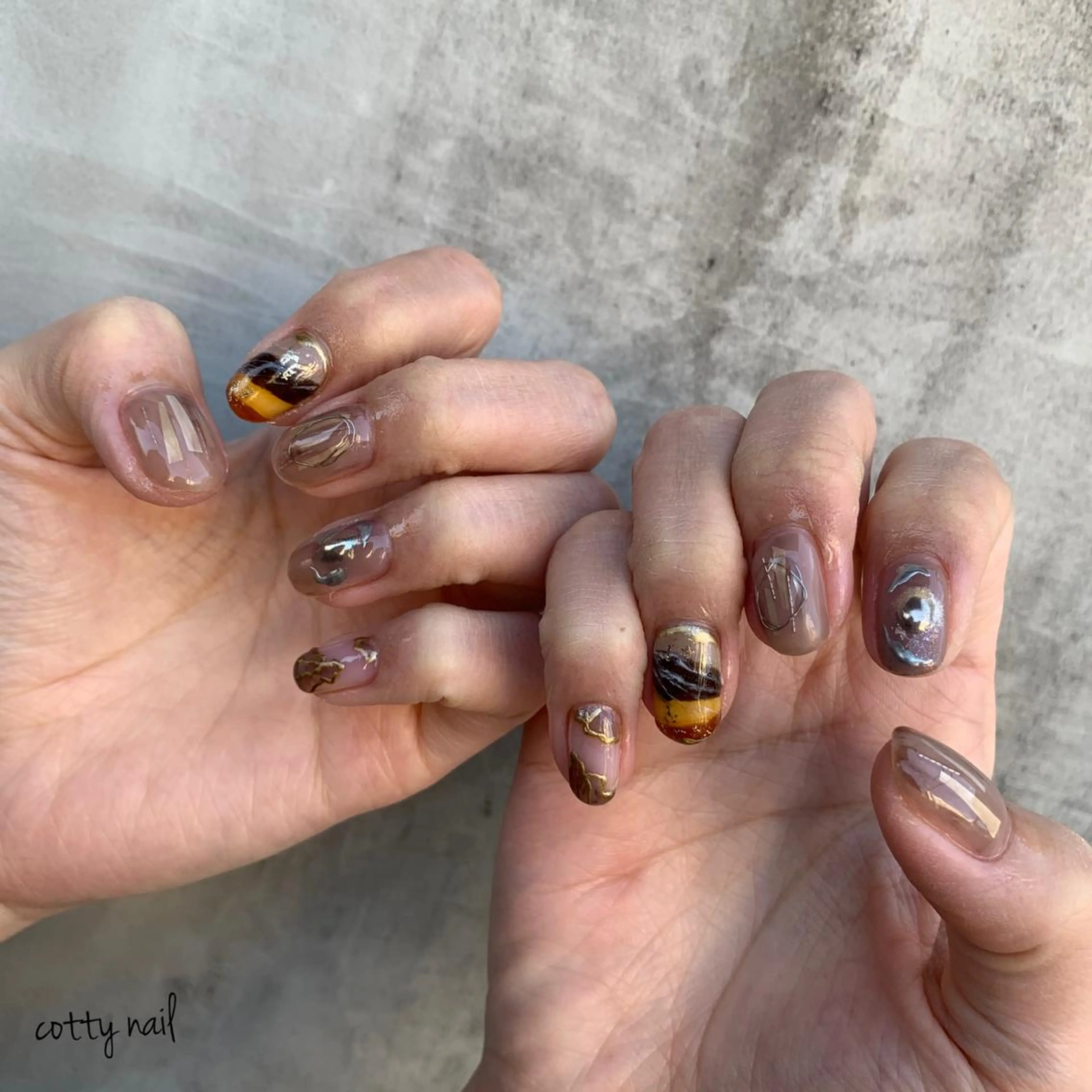 ネイル ジェルネイル ニュアンスネイル 春ネイル ハンドネイル cottynail -miki-のその他イメージ