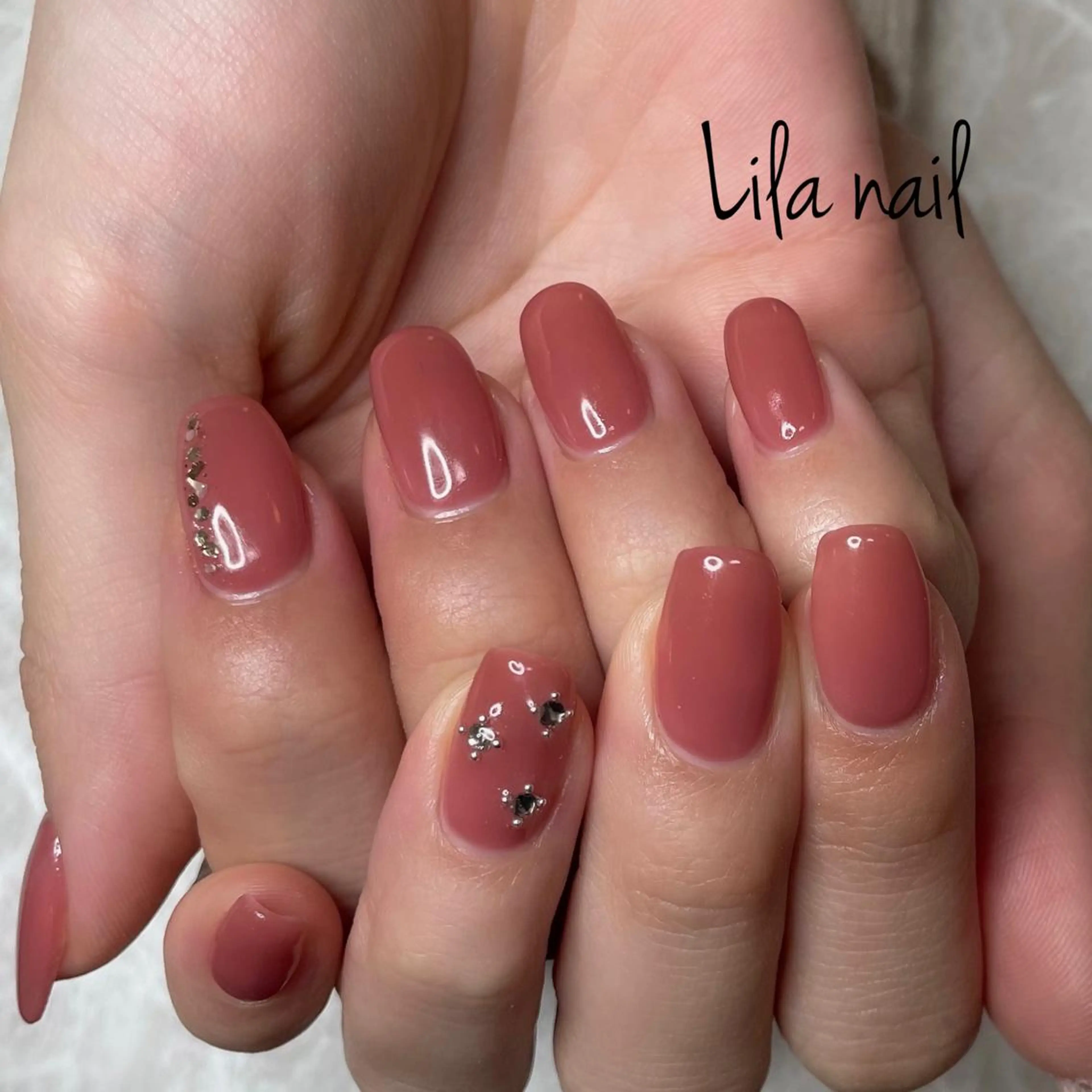 🩶ワンカラー＋選べるワンポイントアート🩶オフなしの写真