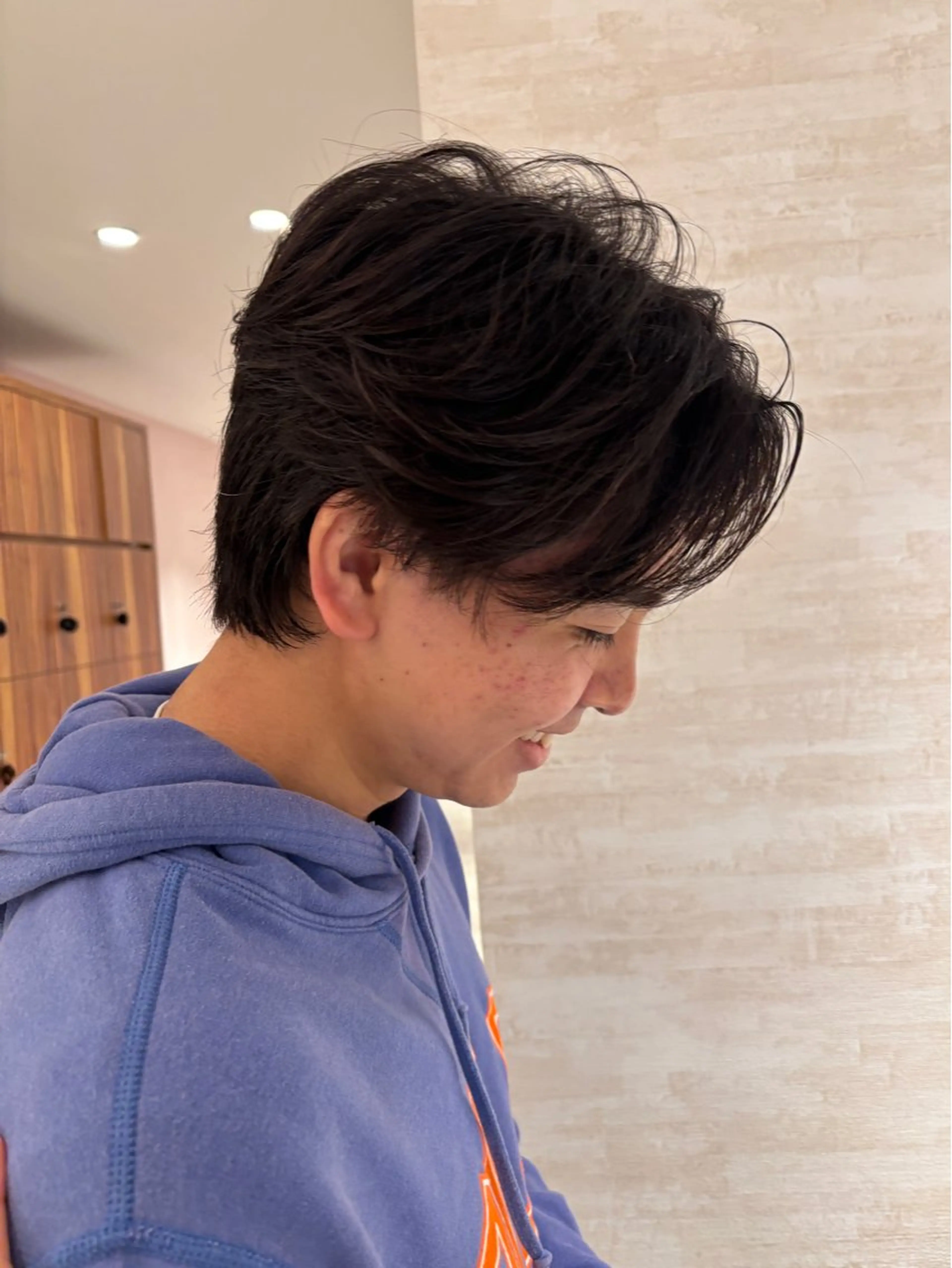 ショート パーマ メンズ メンズパーマ カット パーマ 🫧Miyu /ブロー🫧のヘアスタイル