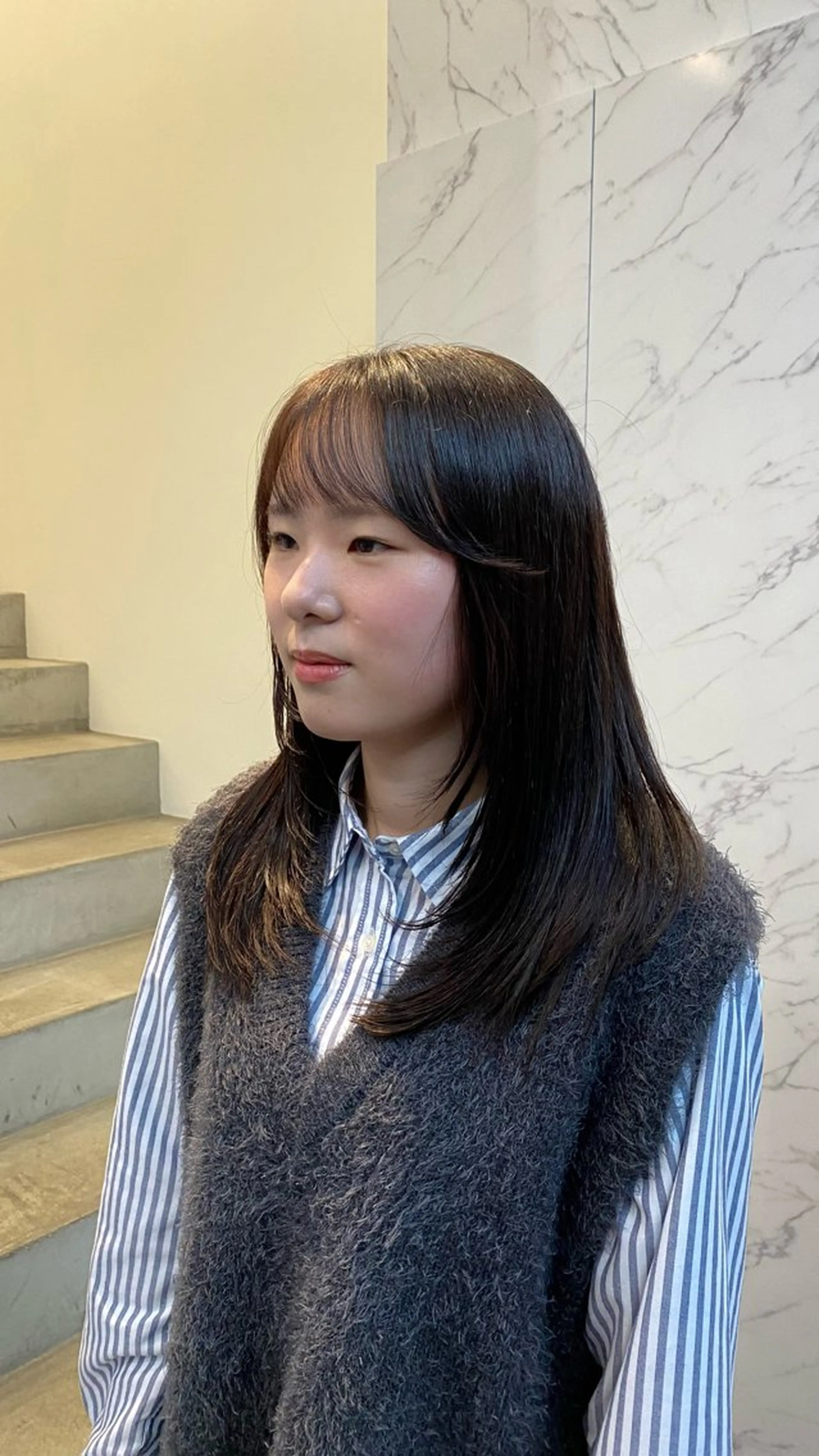 ロング マツザキ マナトのヘアスタイル