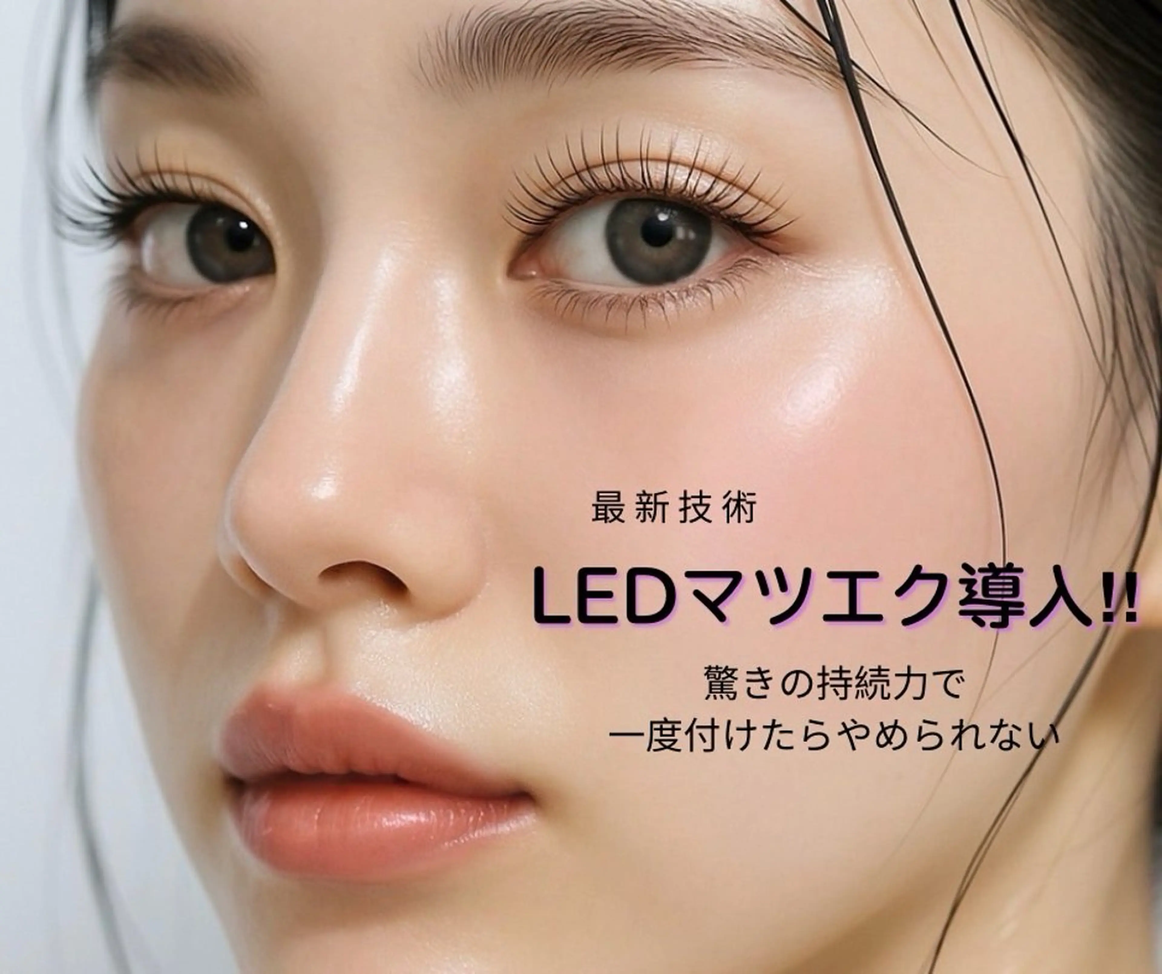 LEDマツエク🩶フラットラッシュ100本の写真