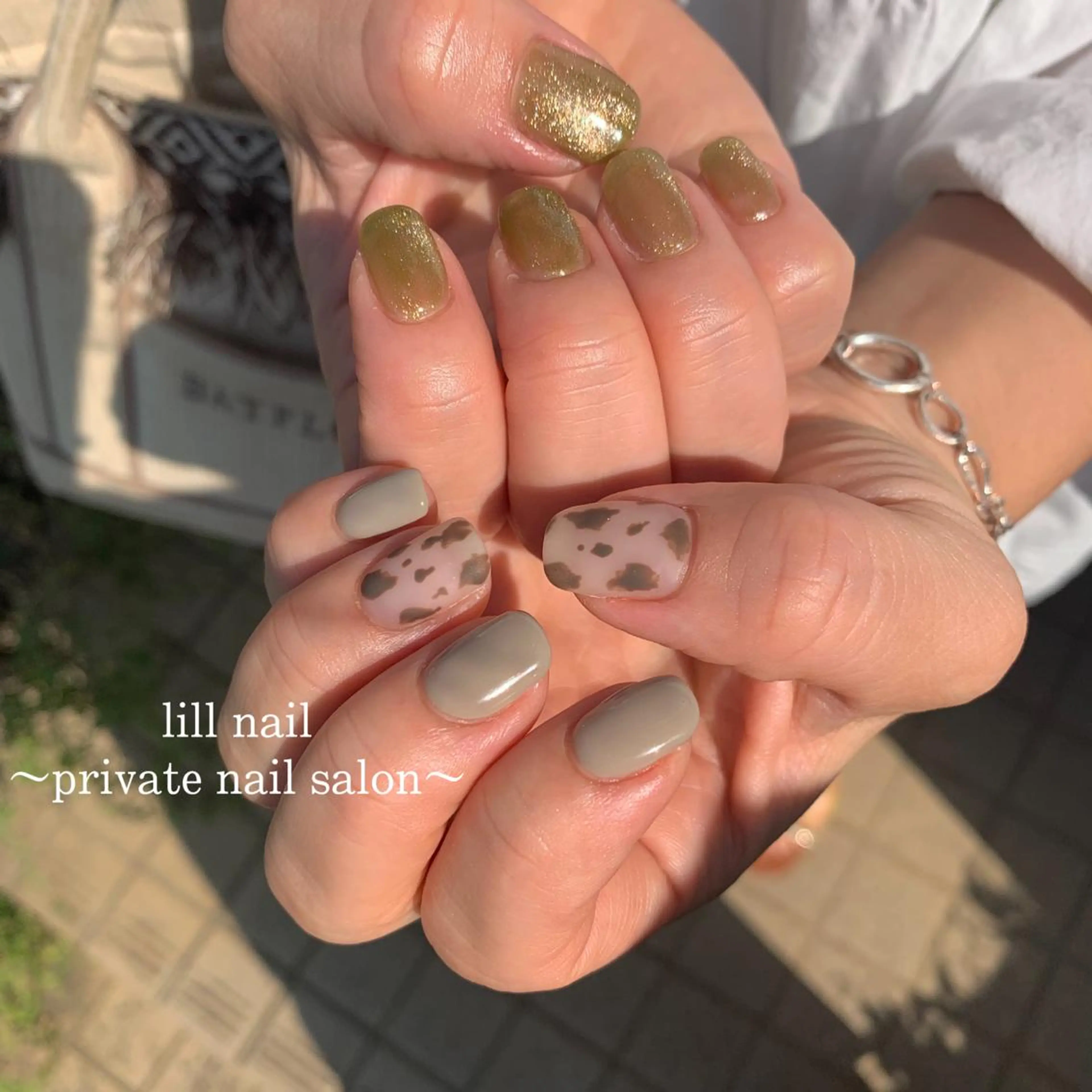 ミディアム pllia beautyのネイルデザイン