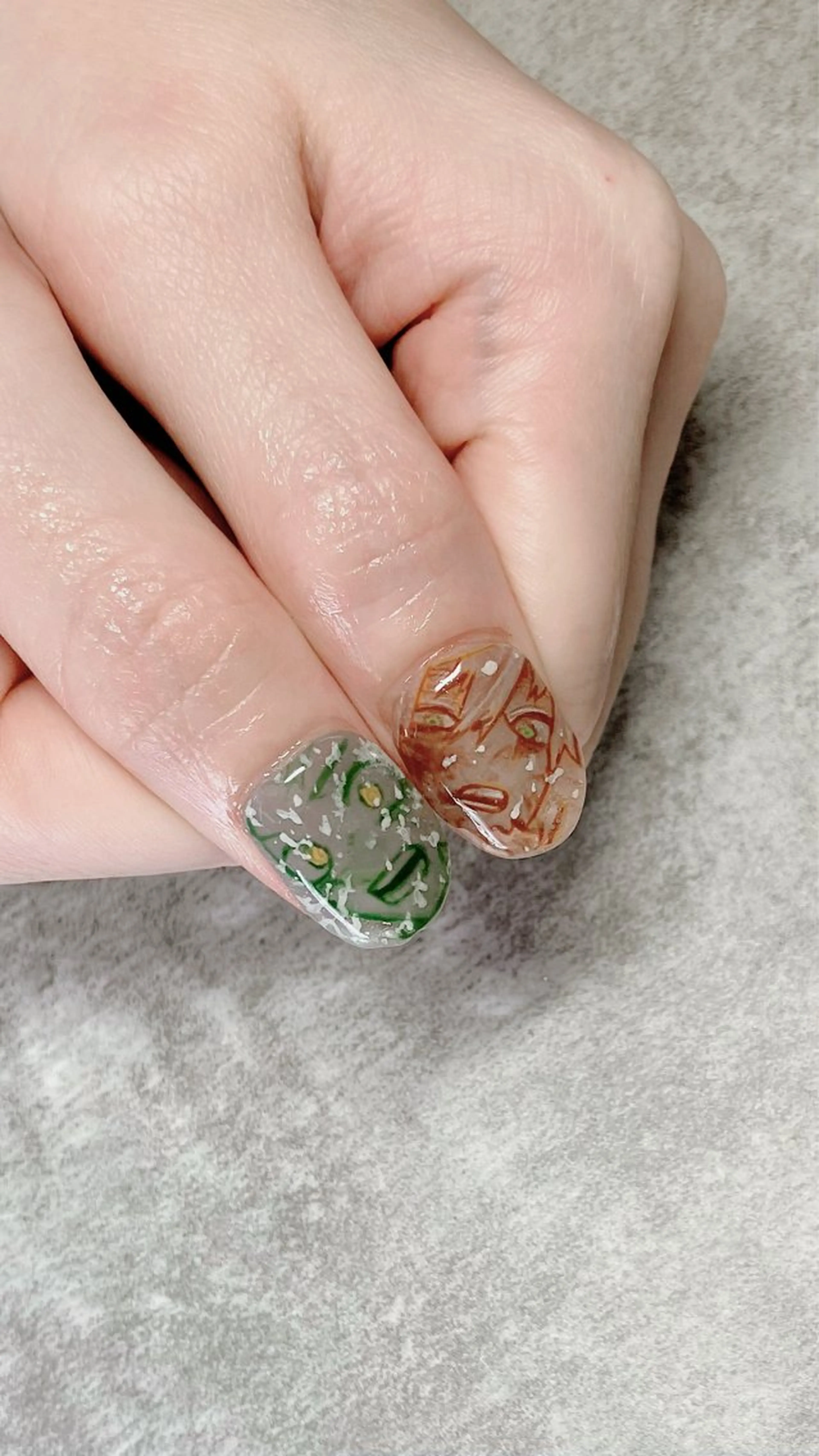 ネイル ハンドネイル ハンドケア haleyume所属・shino🌟 痛ネイルのネイルデザイン