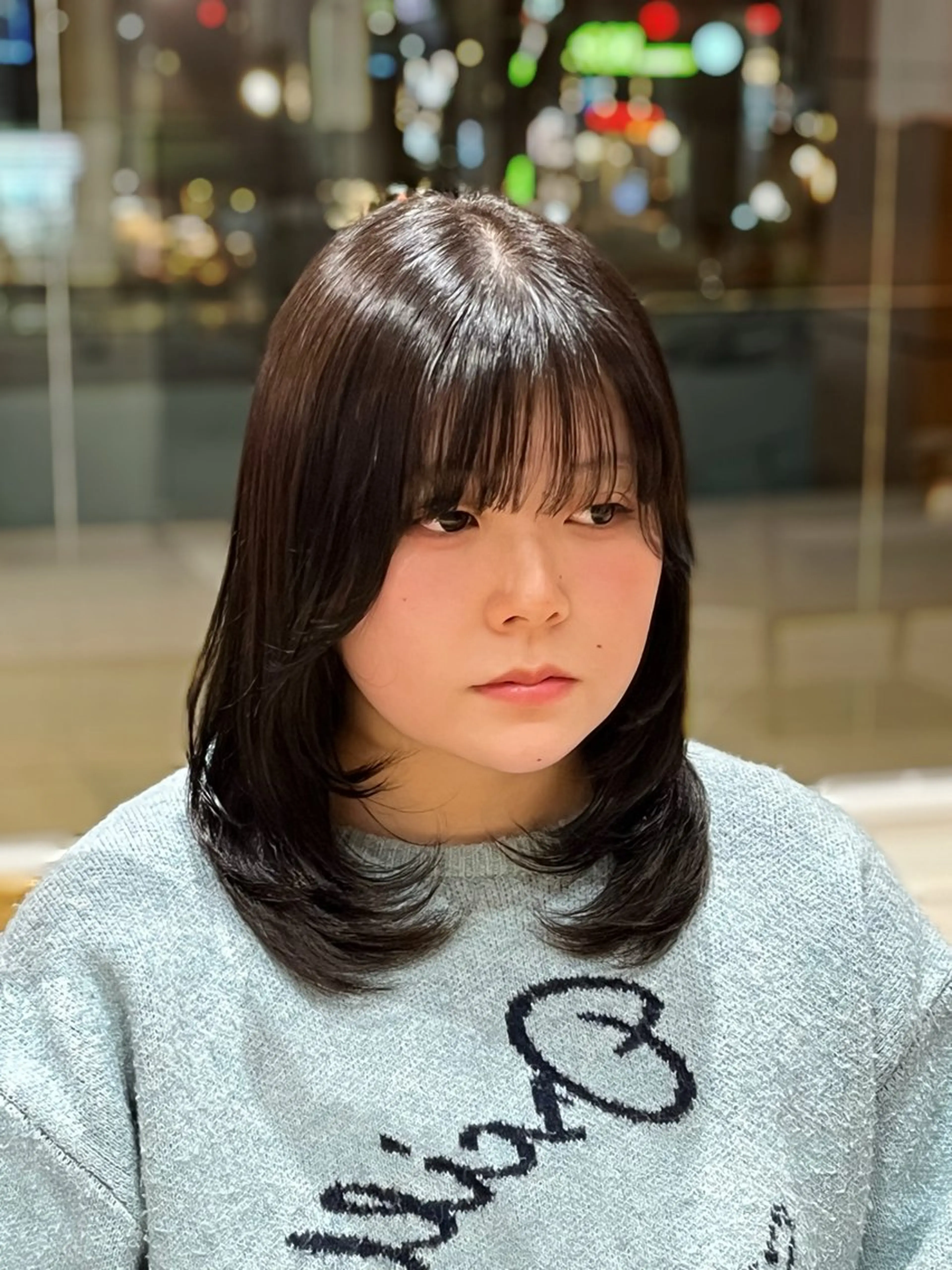 ミディアム カラー ブラウンカラー ヘアカラー 🎀仙台/艶カラー /暖色/ありさ🎀のヘアスタイル