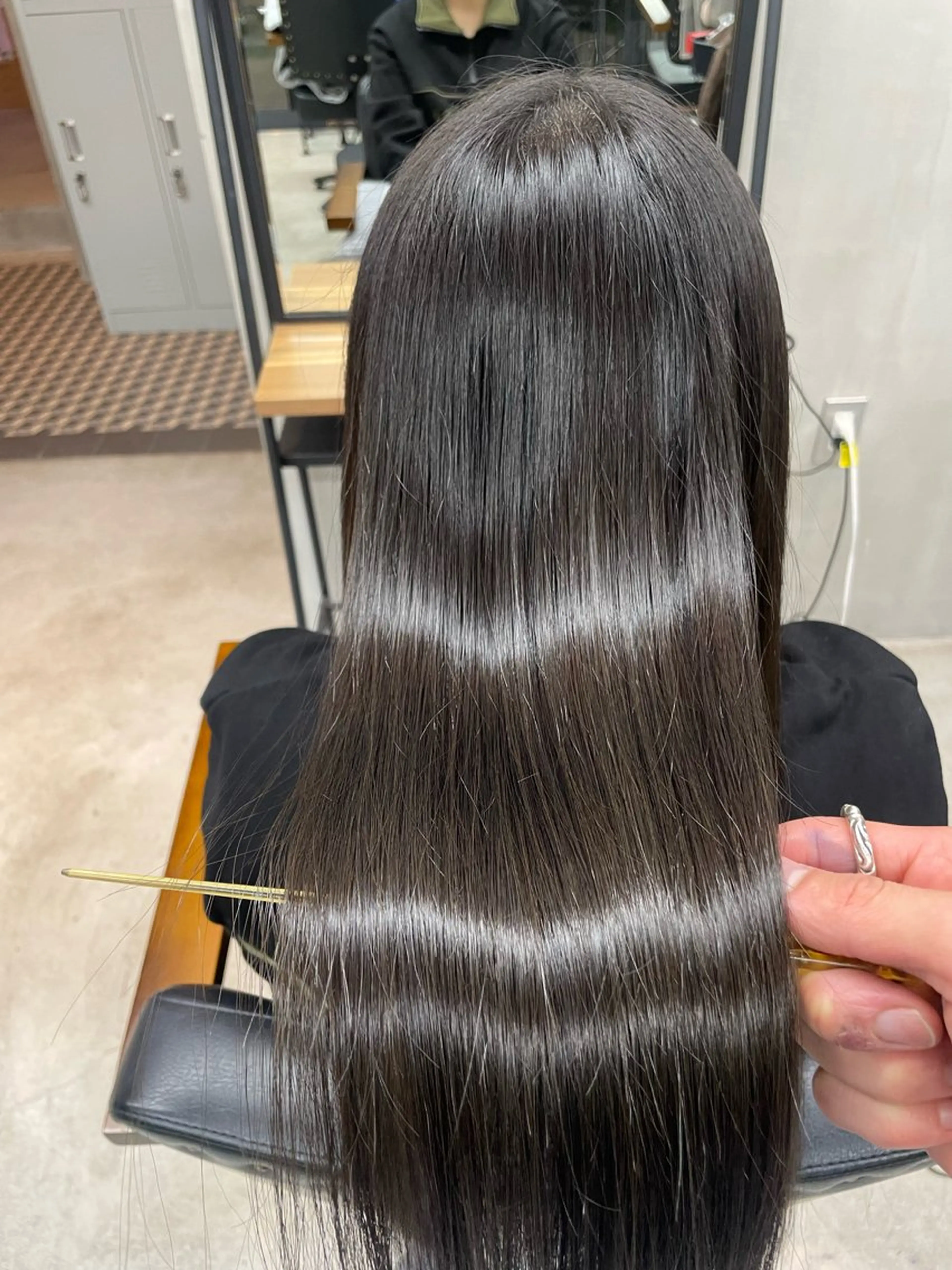 ロング パーマ 髪質改善 縮毛矯正 La vielle所属・La vielle 西峠のヘアスタイル