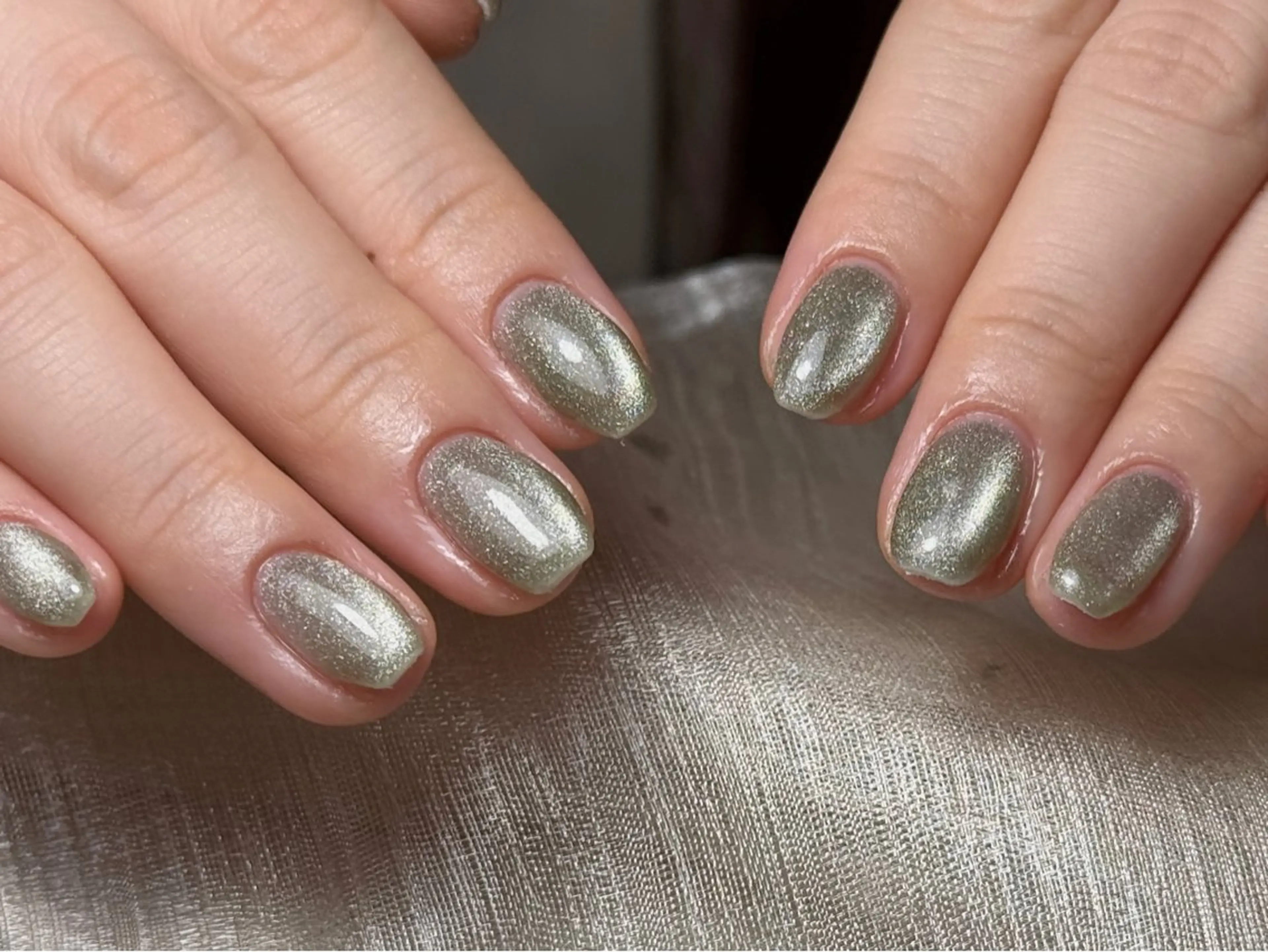 ネイル アートネイル オーロラネイル クリアネイル 長さ出し フレンチネイル 原田 梨香のネイルデザイン