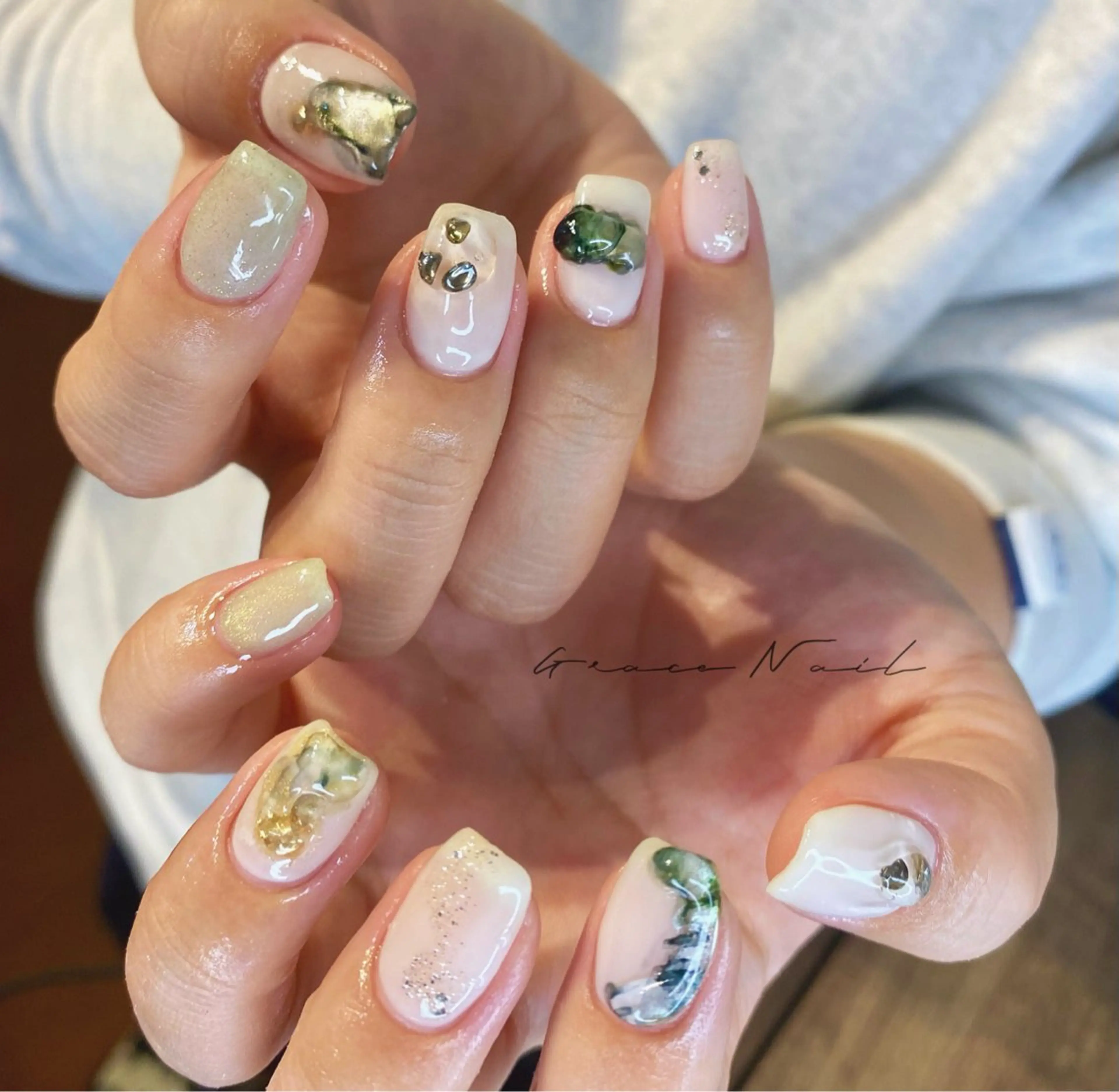 ネイル ハンドネイル ☆*｡Grace Nail｡*☆のネイルデザイン