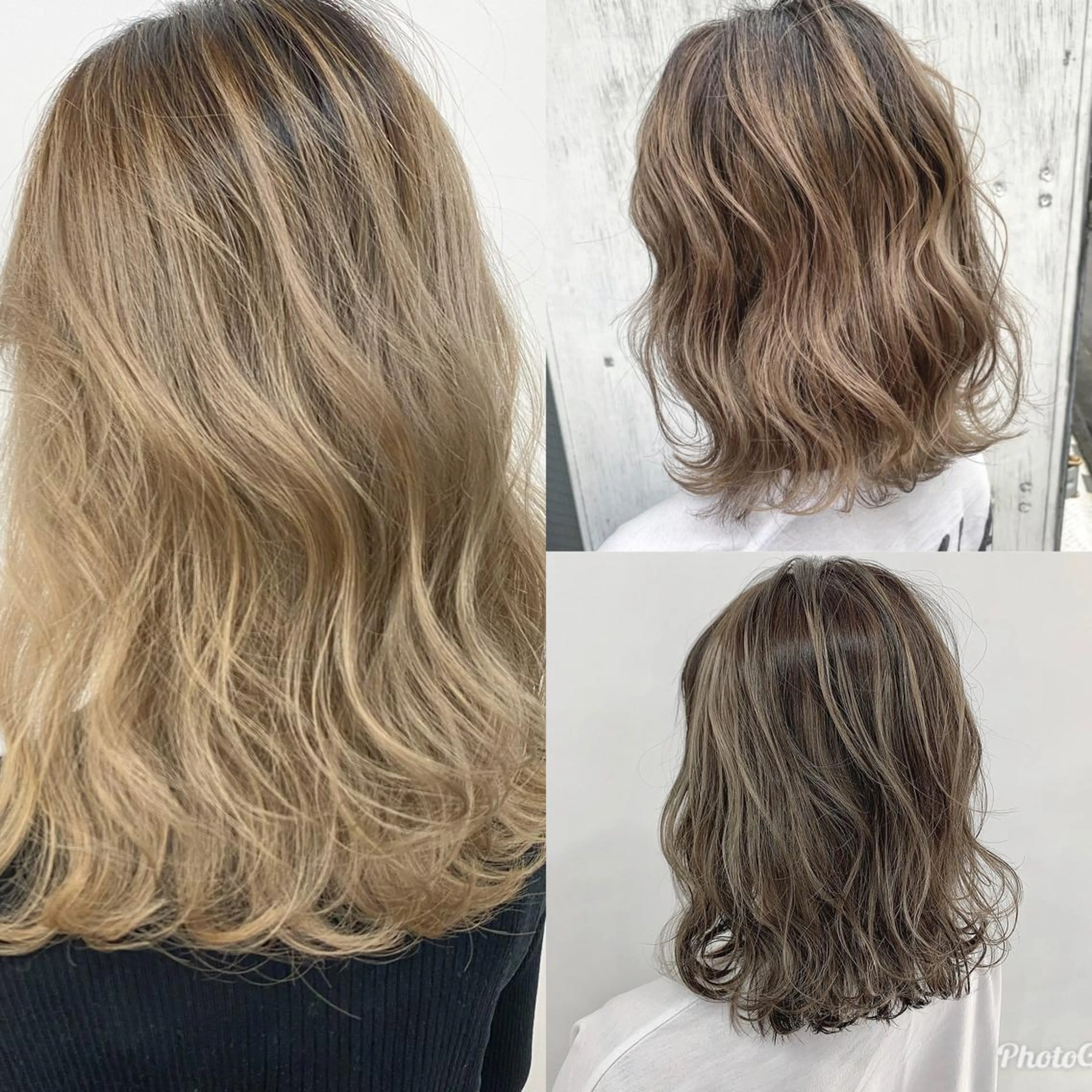 ミディアム カラー ☘️ブリーチ/ハイト ーン/レイヤー/のヘアスタイル