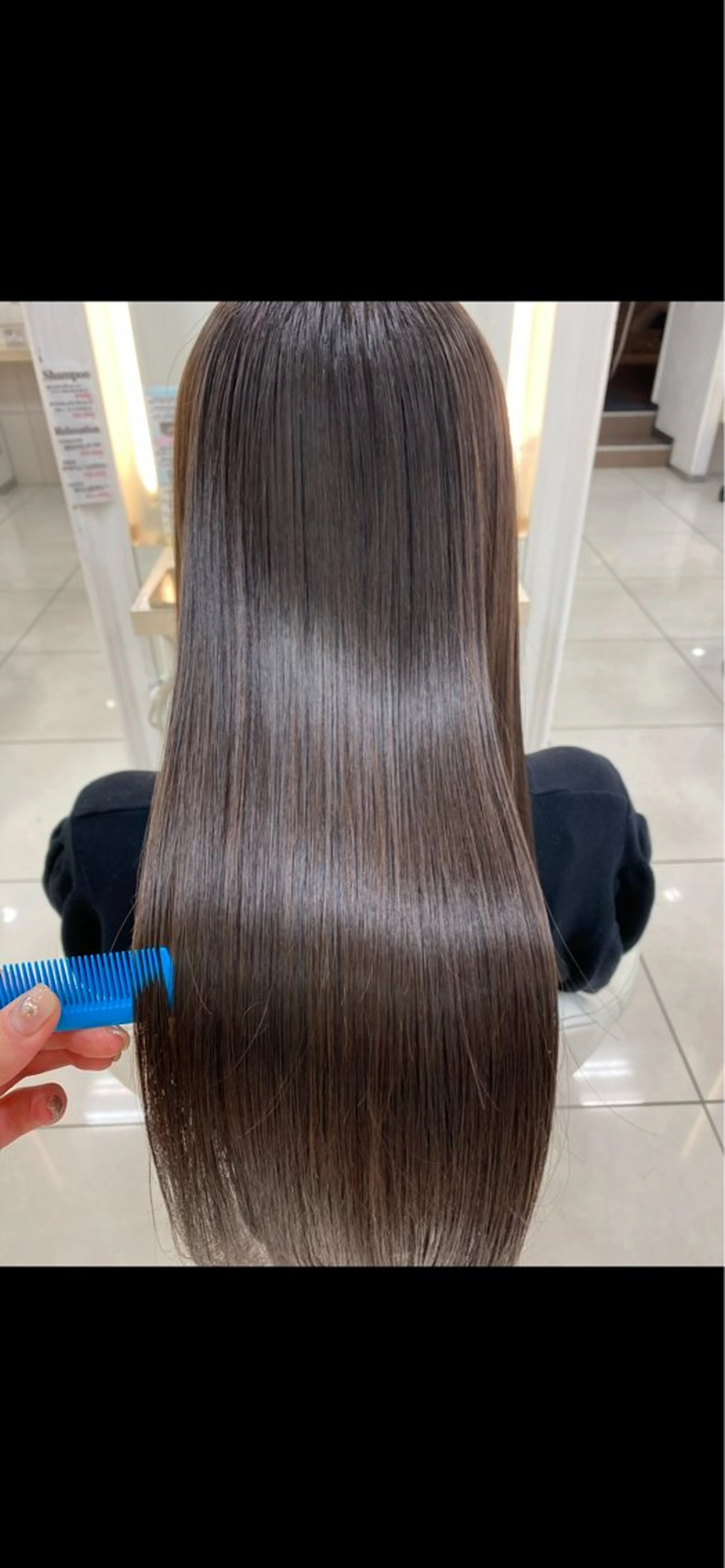 中村/艶カラー/ハイ ライト/髪質改善のヘアスタイル