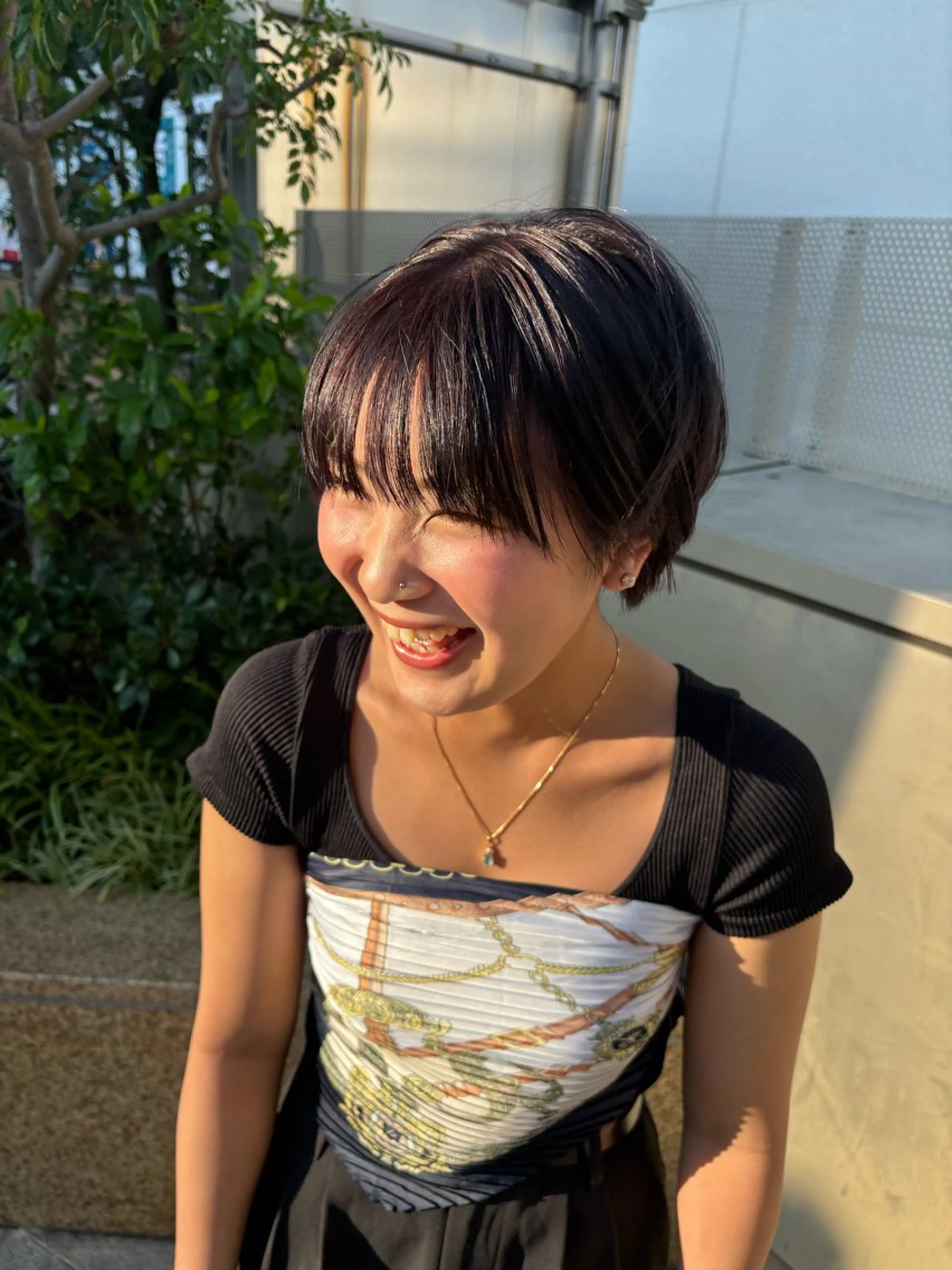 カラー ブリーチ 透明感カラー ラベンダーカラー ブリーチなしカラー Hair'sGallery 堺店所属・オオカメ ユヅキのヘアスタイル