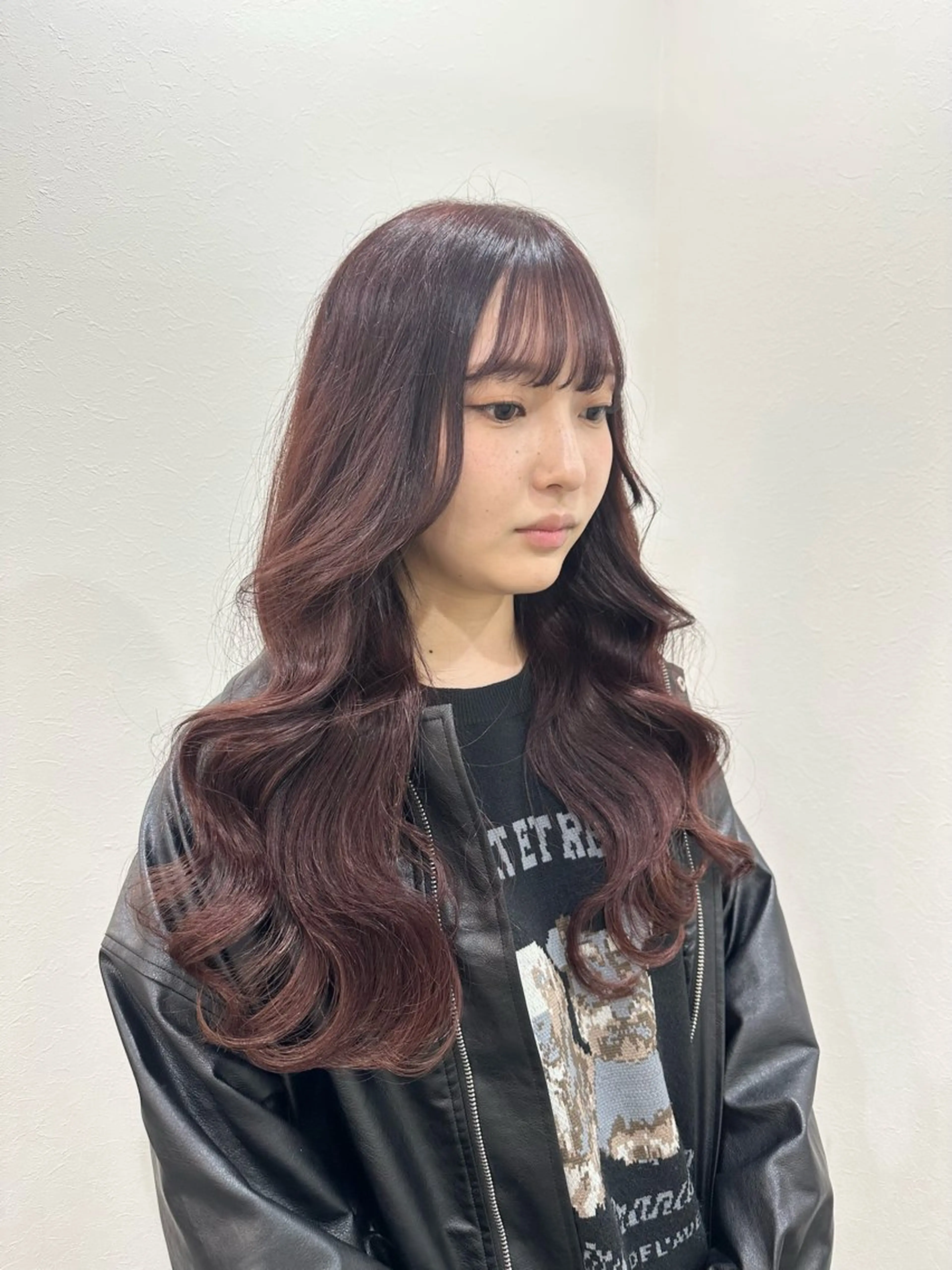 セミロング カラー プルエクステ レッドカラー エクステ ヘアカラー トリートメント エクステ プルエクステ/透明感 カラー✨KAZUKIのヘアスタイル