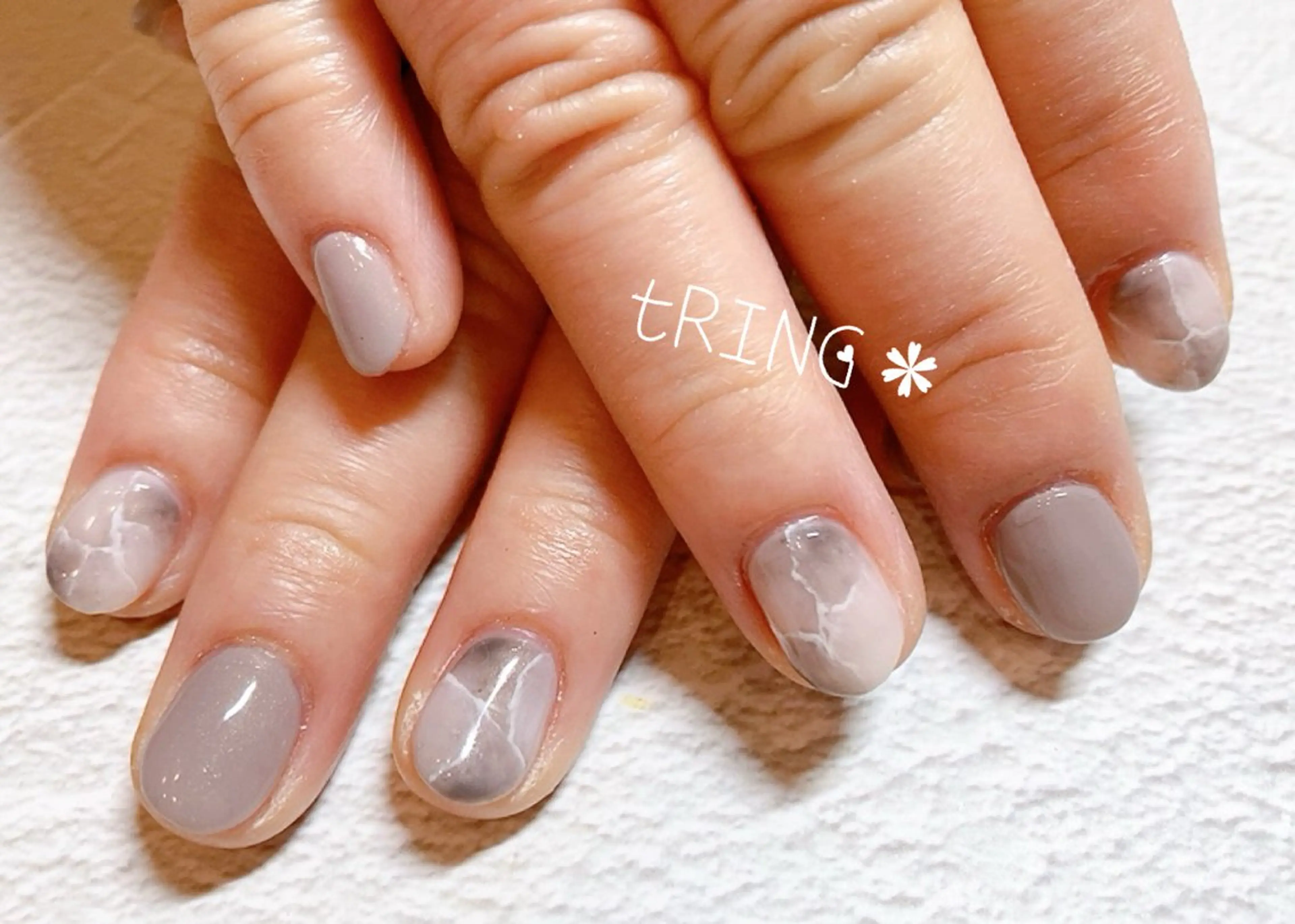 ネイル ハンドネイル tRING＊ しいの木台のネイルデザイン