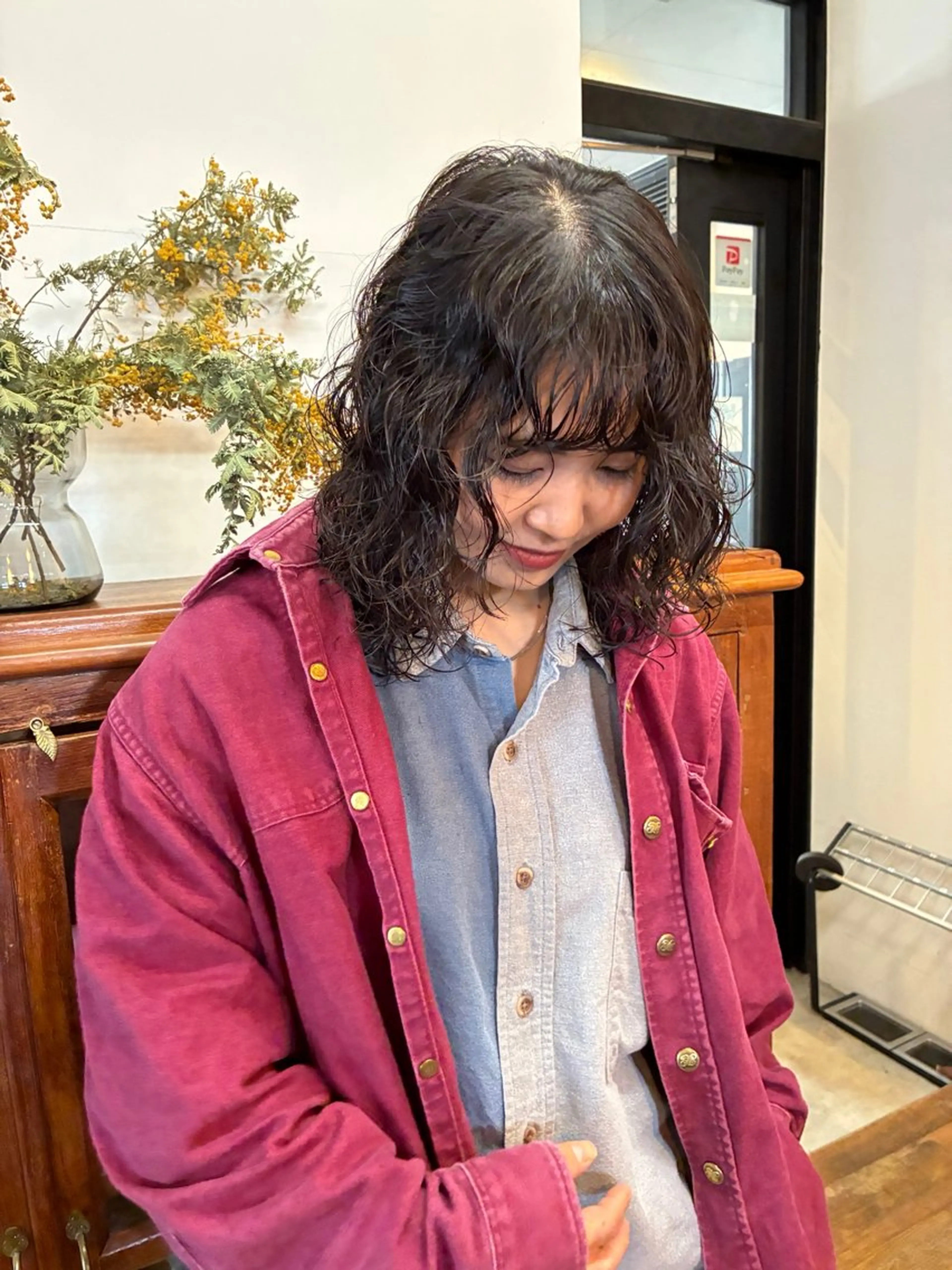 💟ミニモ限定💟モイストパーマ＋カット＋クイックトリートメントの写真