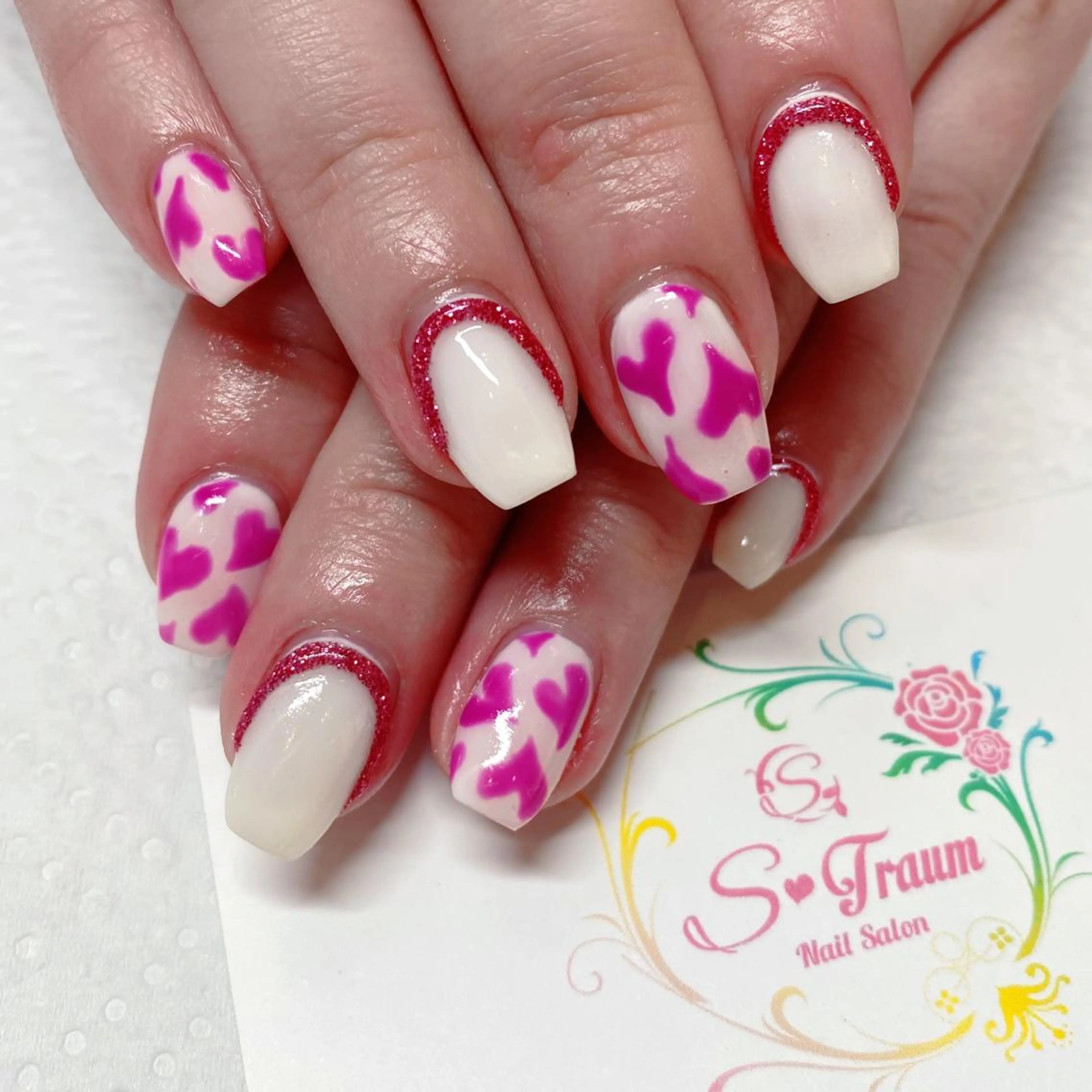 ネイル アートネイル ジェルネイル ハート Nail Salon S-Traum所属・Nail Salon S-Traumのネイルデザイン