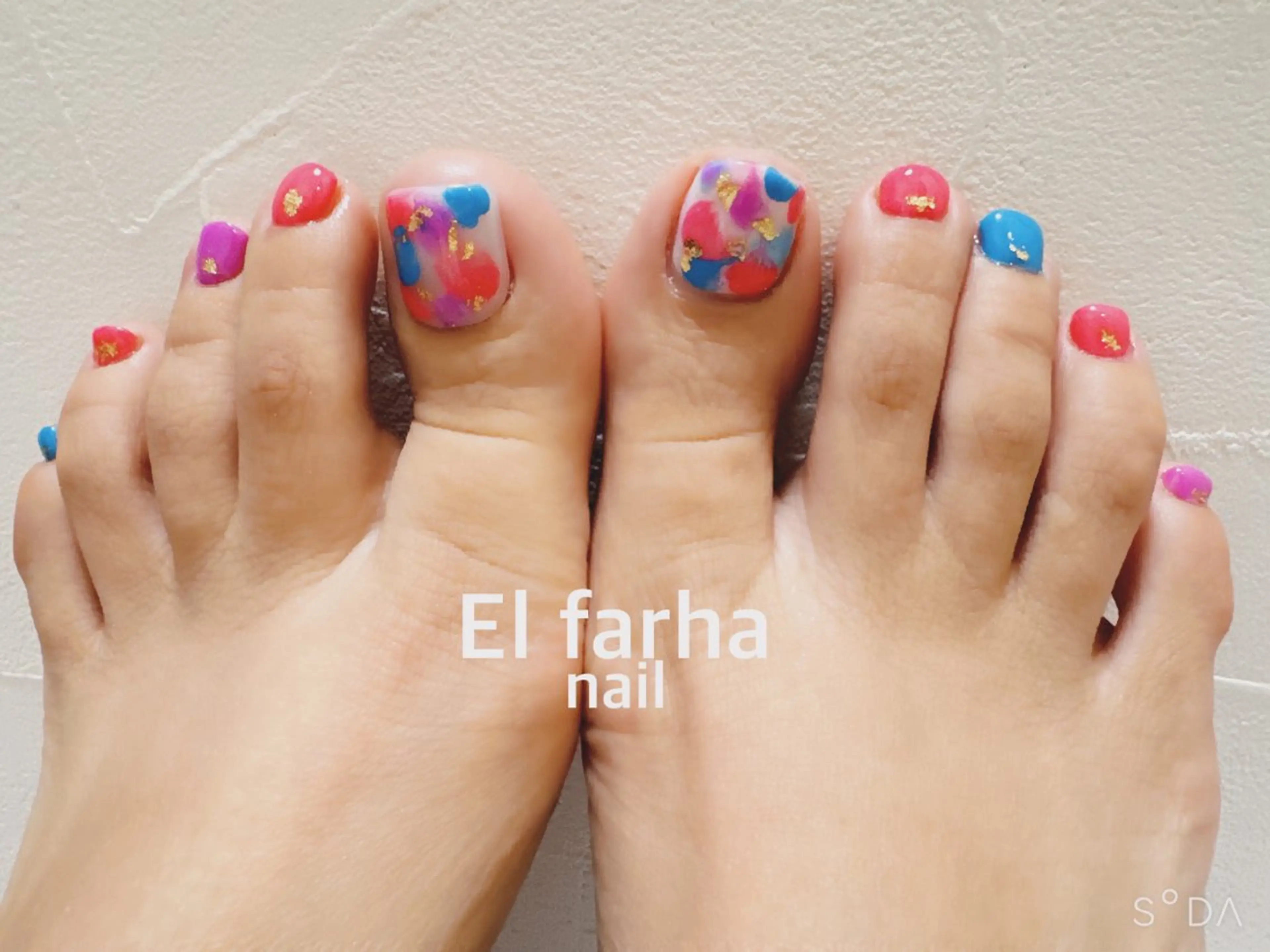 ネイル フットネイル El  Farha nailのネイルデザイン