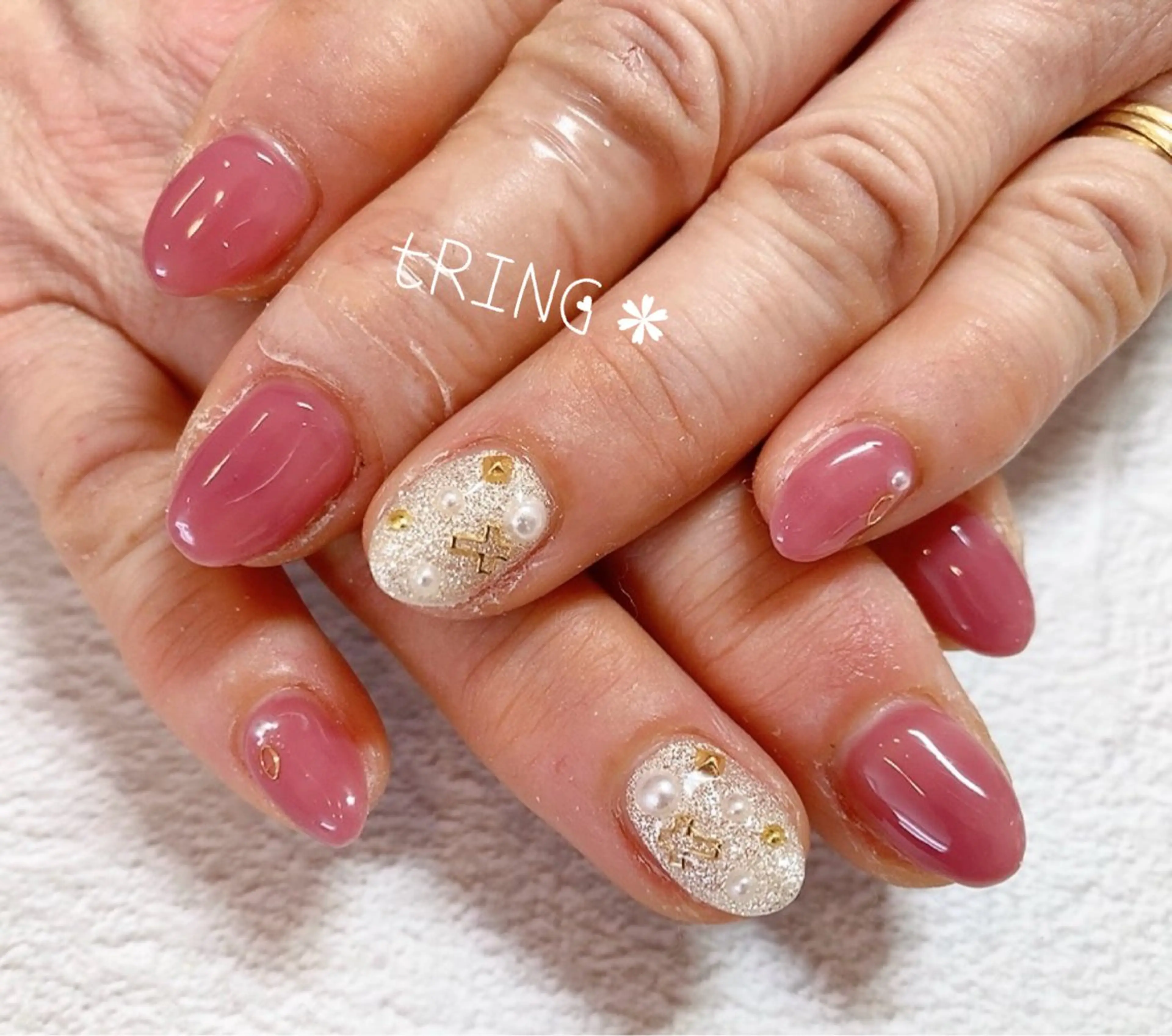 ネイル ハンドネイル tRING＊ しいの木台のネイルデザイン