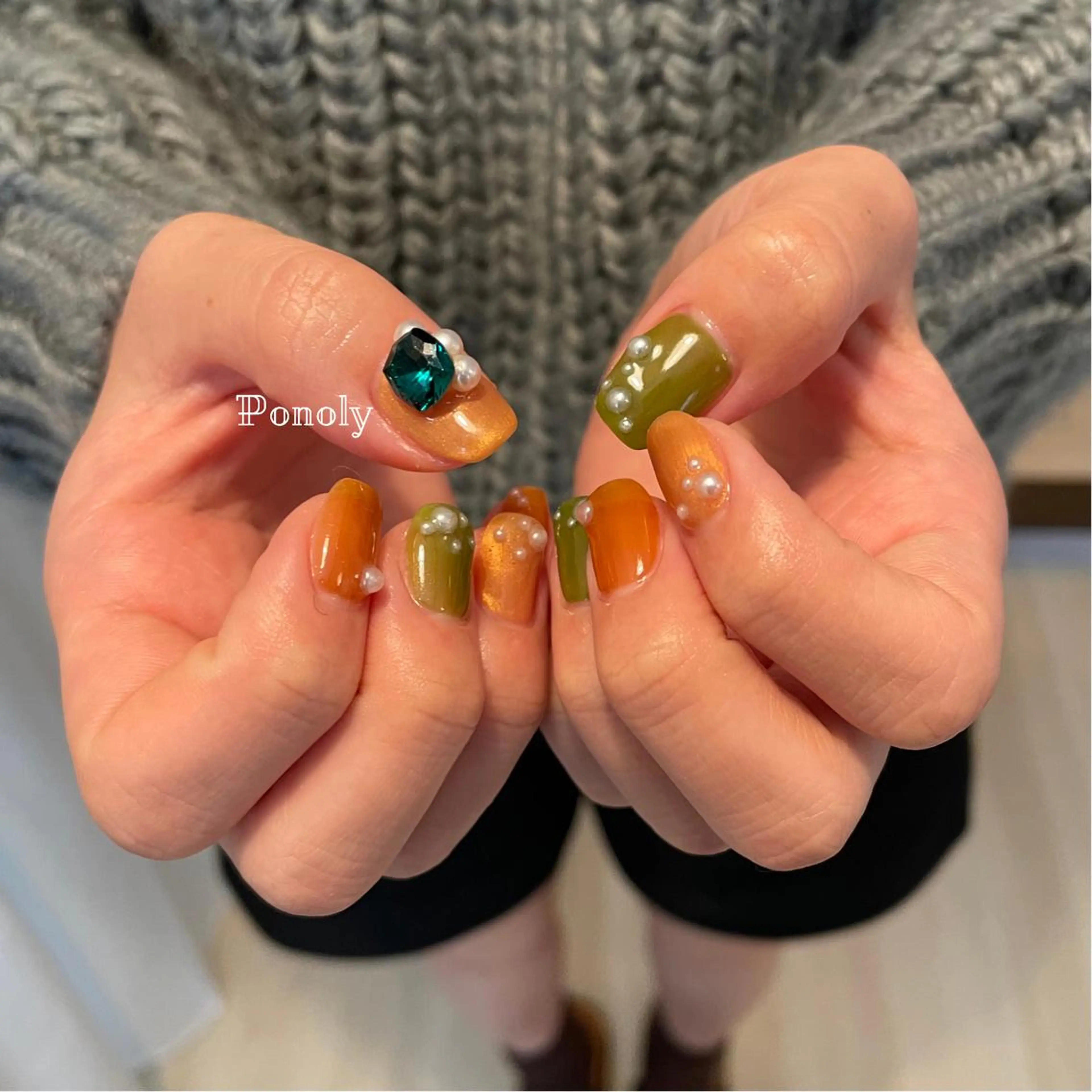 ショート ネイル ジェルネイル パラジェル 10ten所属・10ten Mikiのネイルデザイン