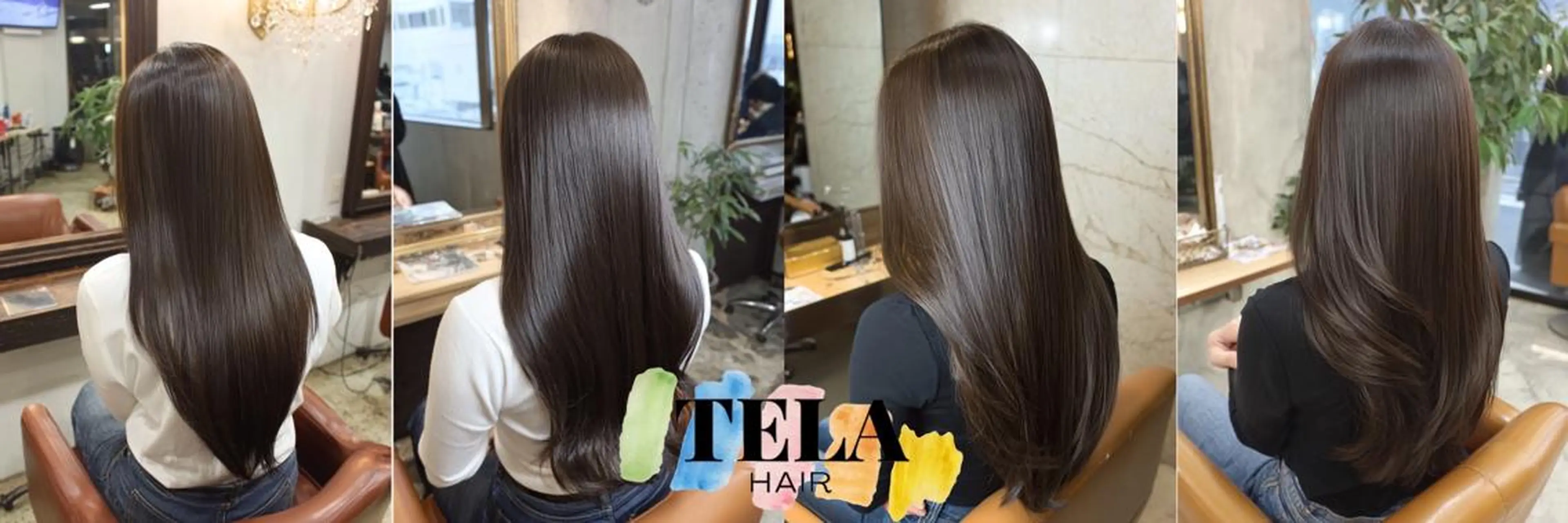 ミディアム カット 縮毛矯正 トリートメント TELAHAIR 髪質改善特化型サロンのヘアスタイル