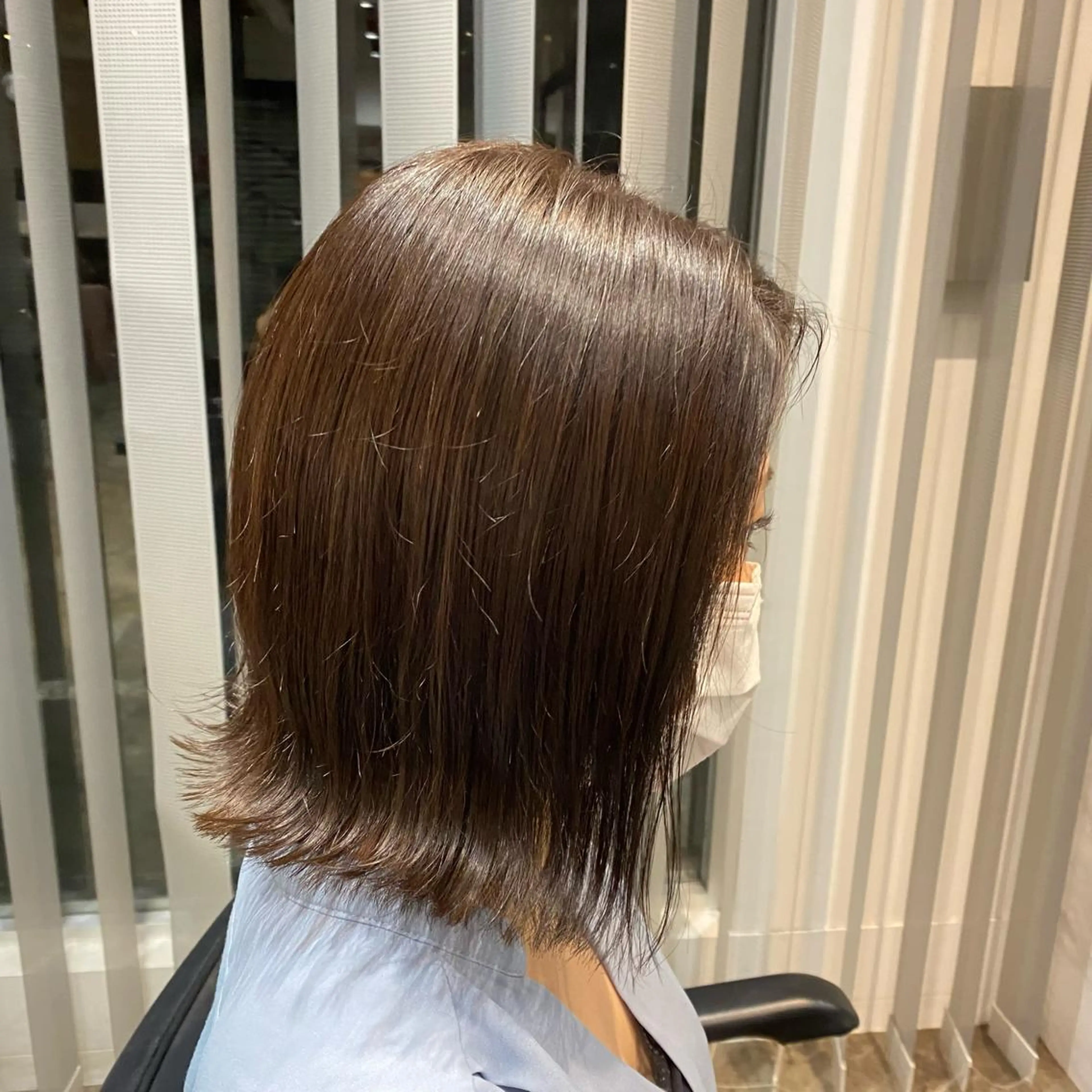 ミディアム カラー 透明感カラー 増子 祐太朗のヘアスタイル