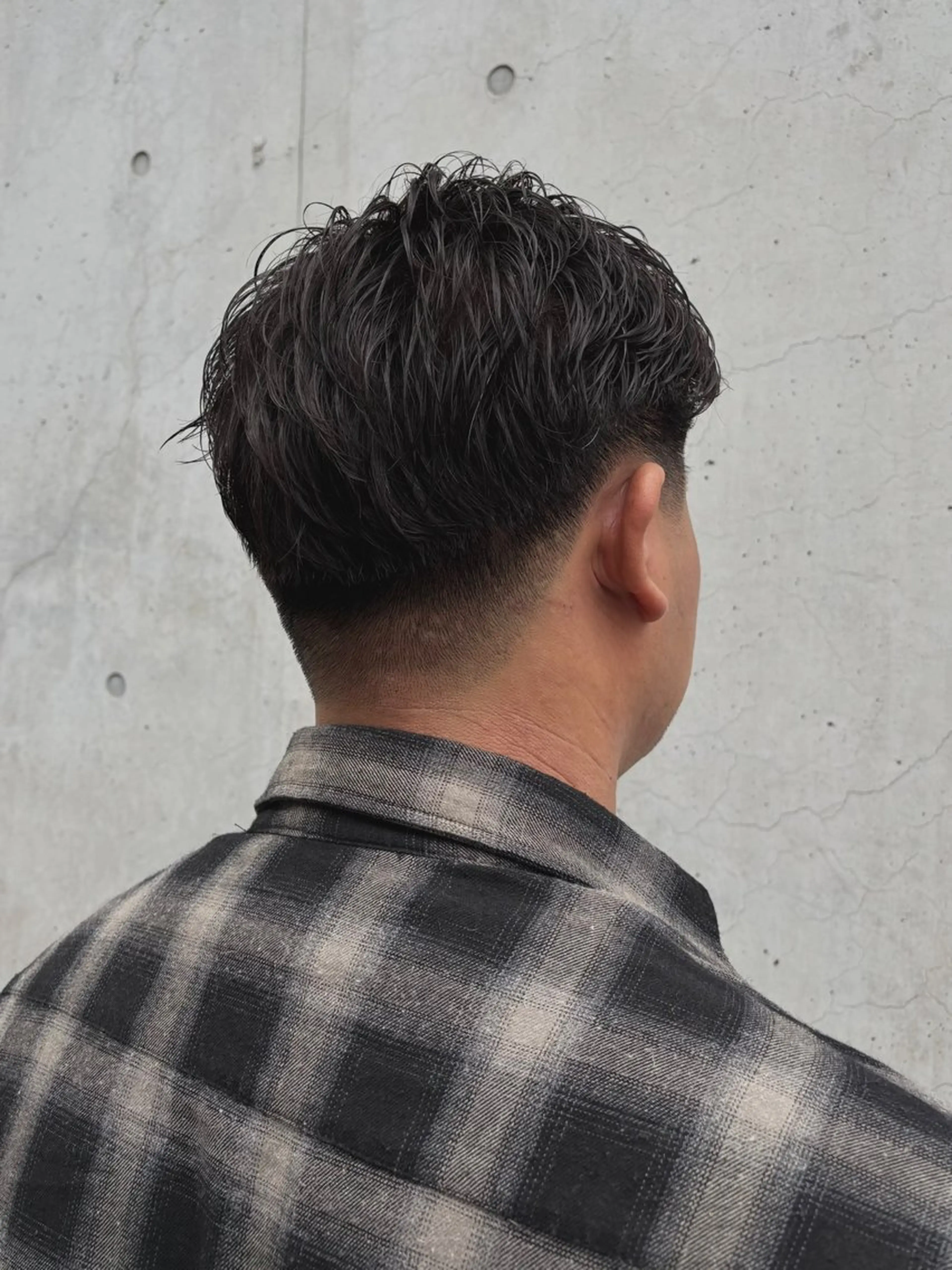 ショート メンズ カット メンズパーマ/ブリー チ/motokiのヘアスタイル