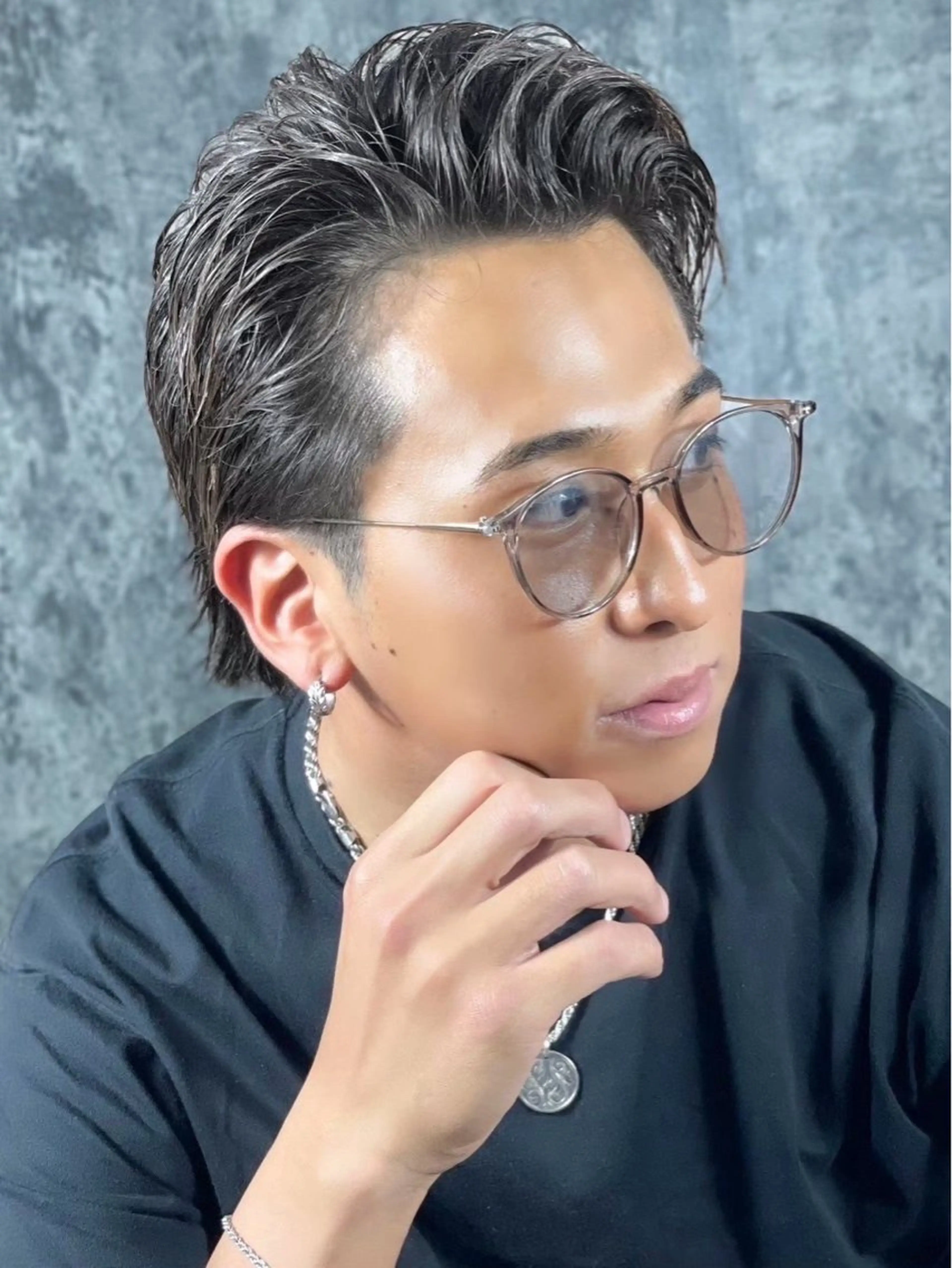 セミロング ヘアアレンジ メンズ カット プレミアムバーバー新宿店所属・⚡️メンズ特化⚡️ 倉林 隼大のヘアスタイル