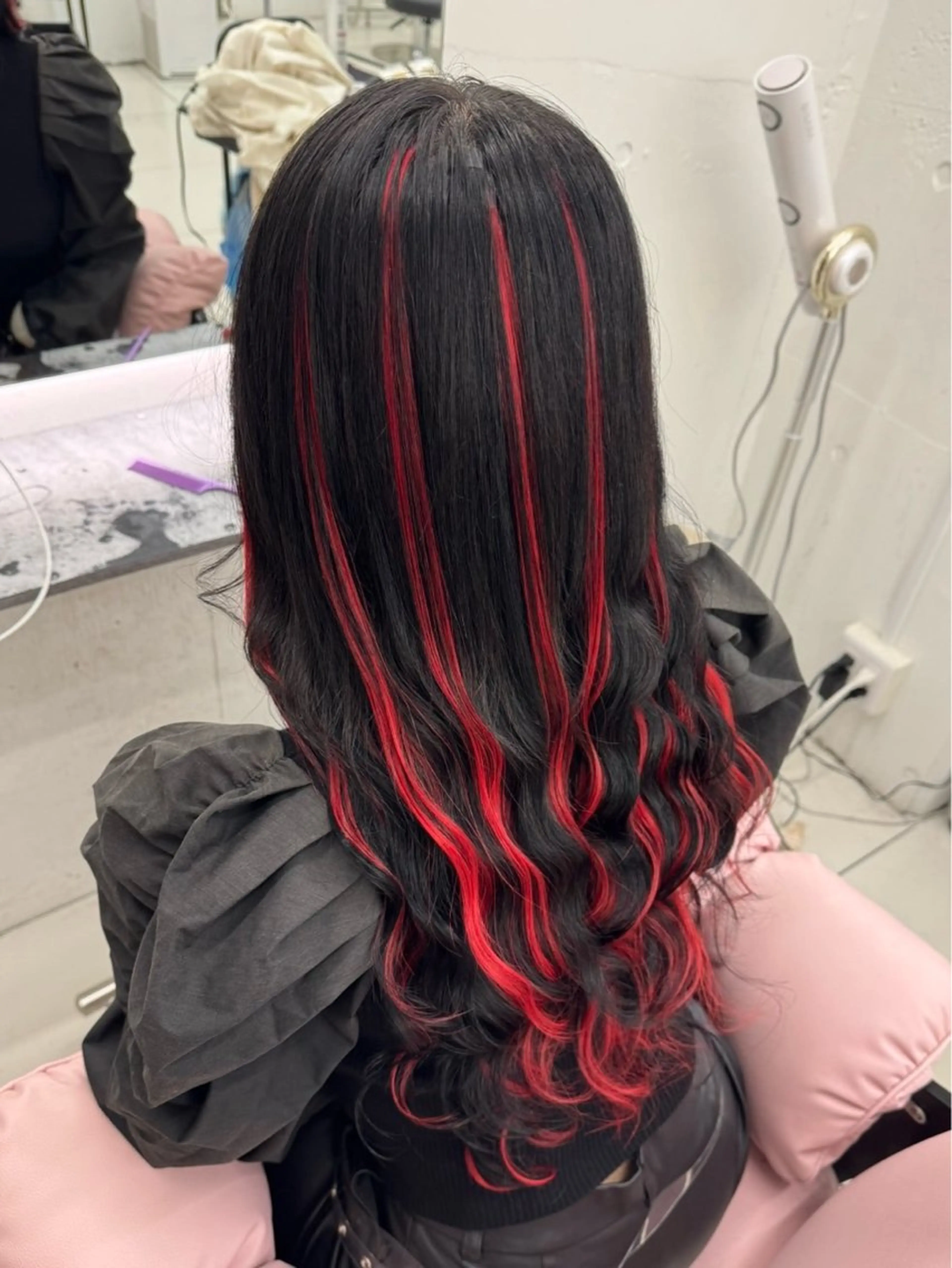 ロング ハイライト エクステ Nene カットモデル募集中のヘアスタイル