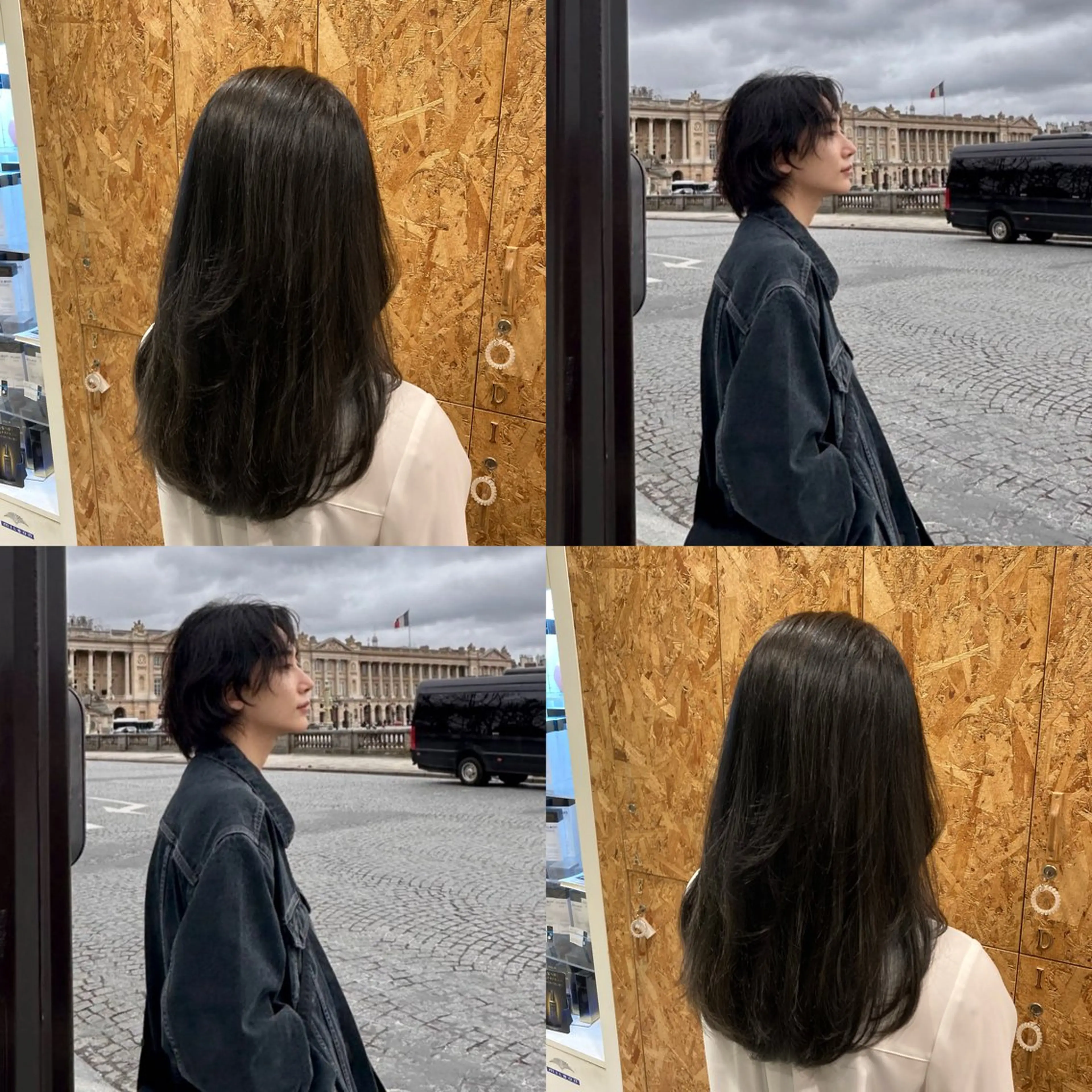 黒染めじゃない暗染め、濃いグレーカラーで輝＜透明感ブラックカラー（学割U24）🐈‍⬛🪄⛓🖤の写真